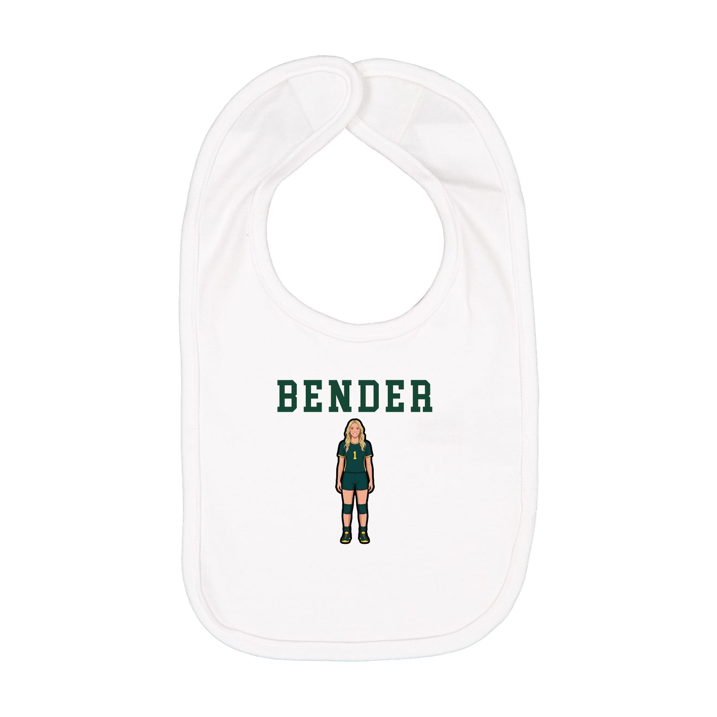 Infant Bib — Shirsey in White