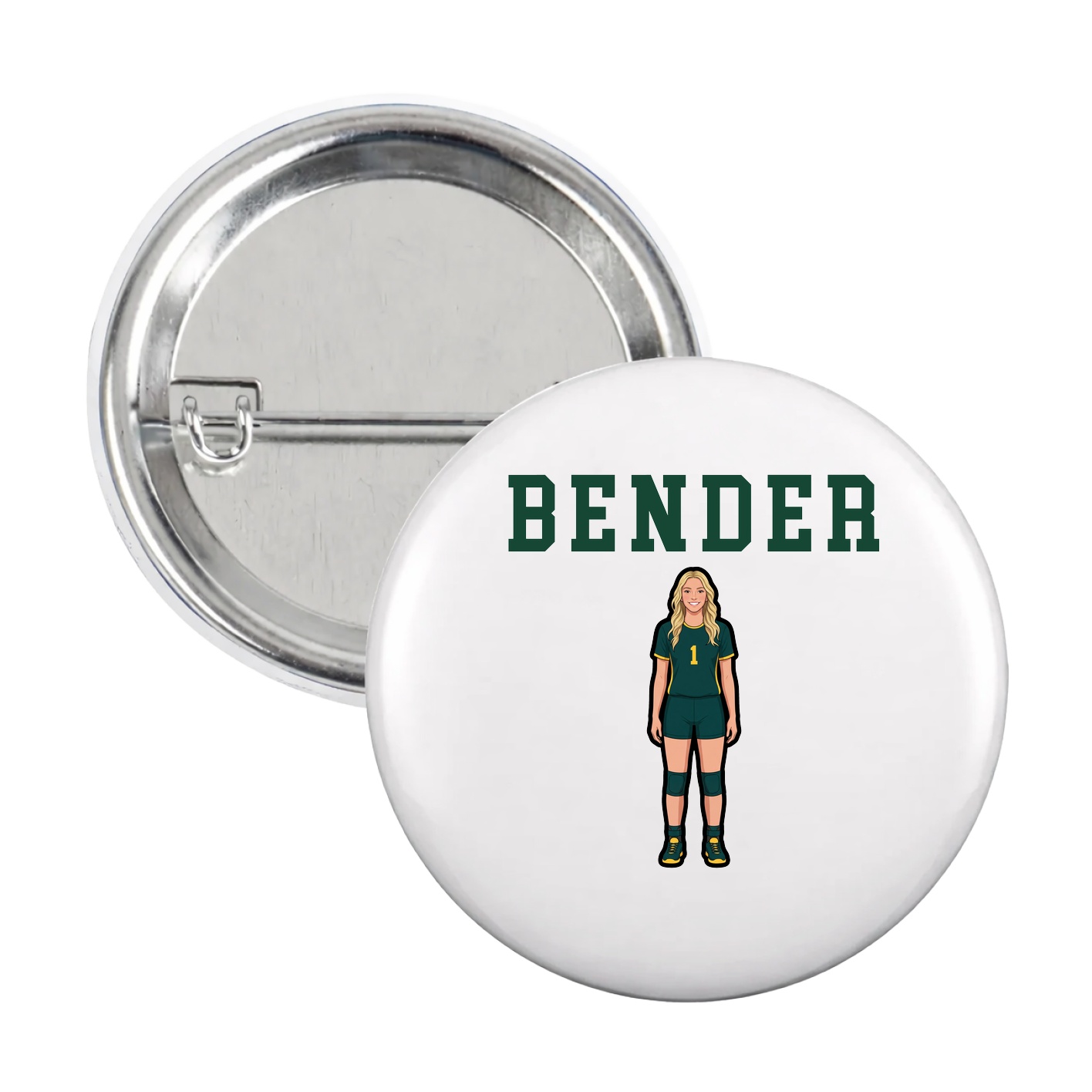 Game Day Button — Shirsey in White