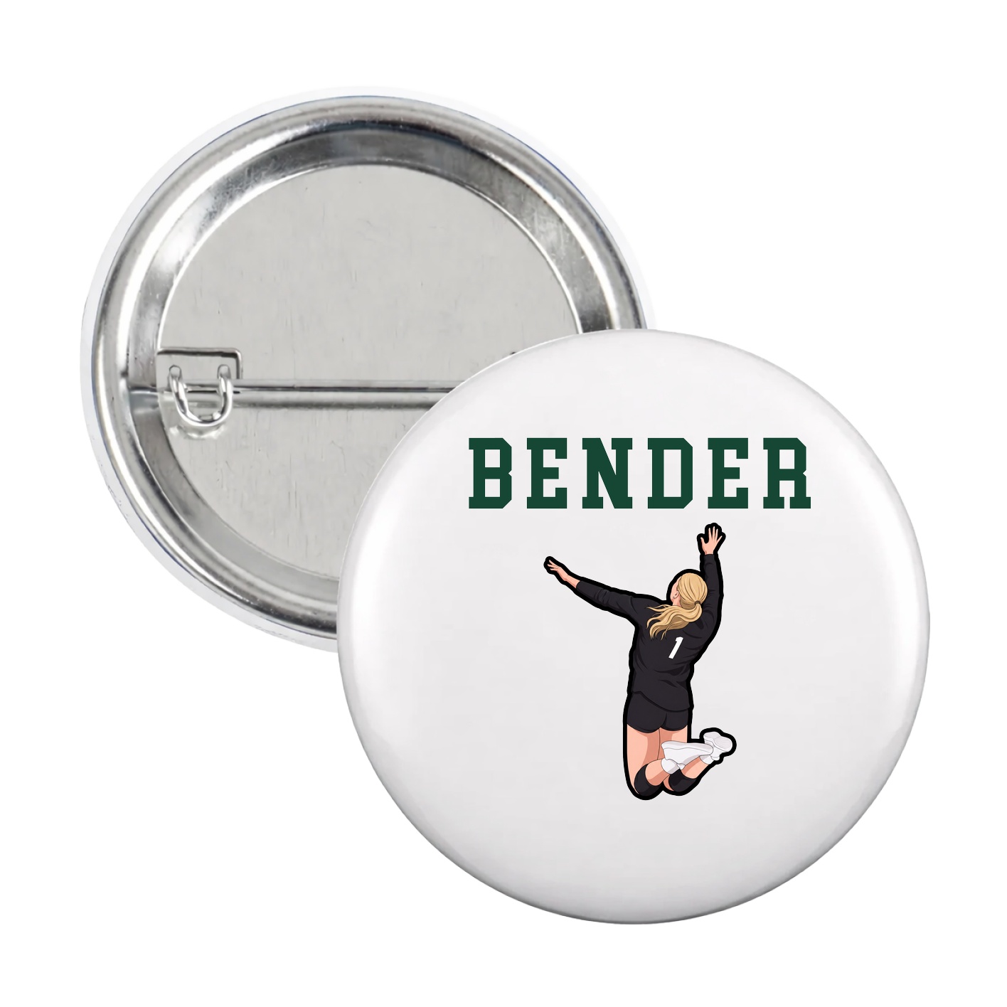 Game Day Button — Shirsey in White
