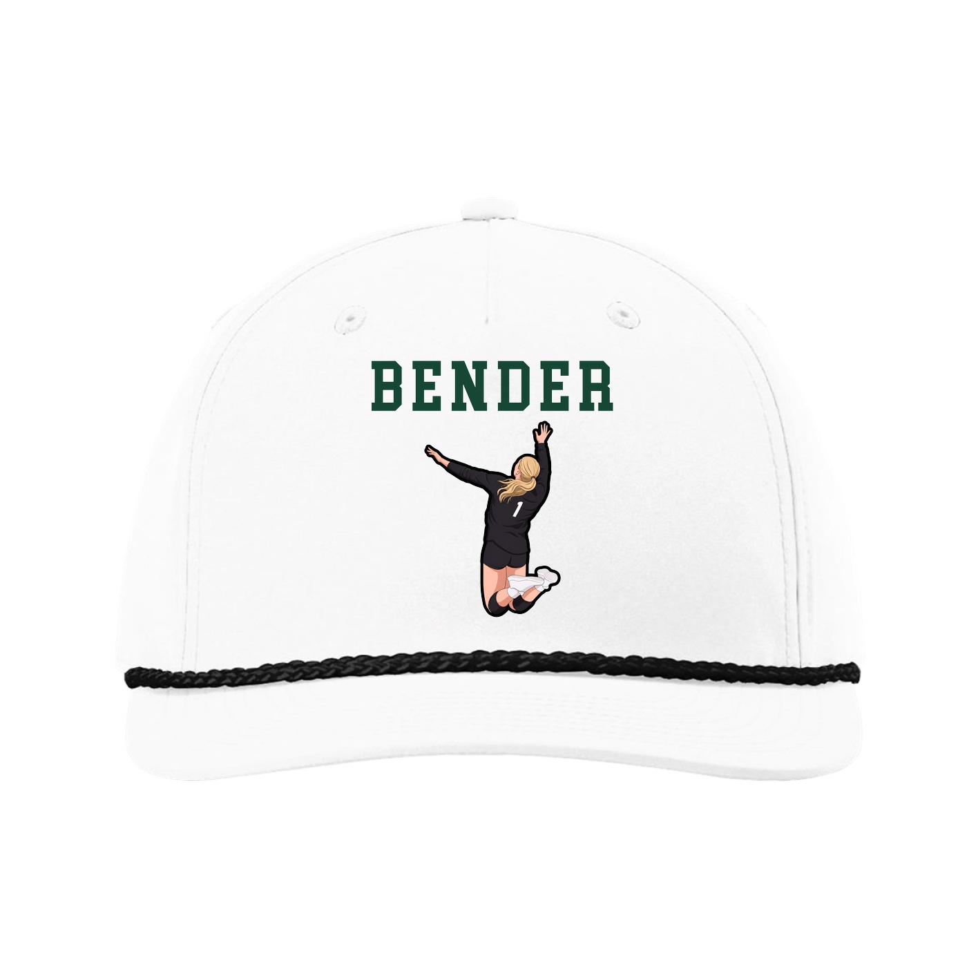 Five-Panel Classic Rope Cap — Shirsey in White
