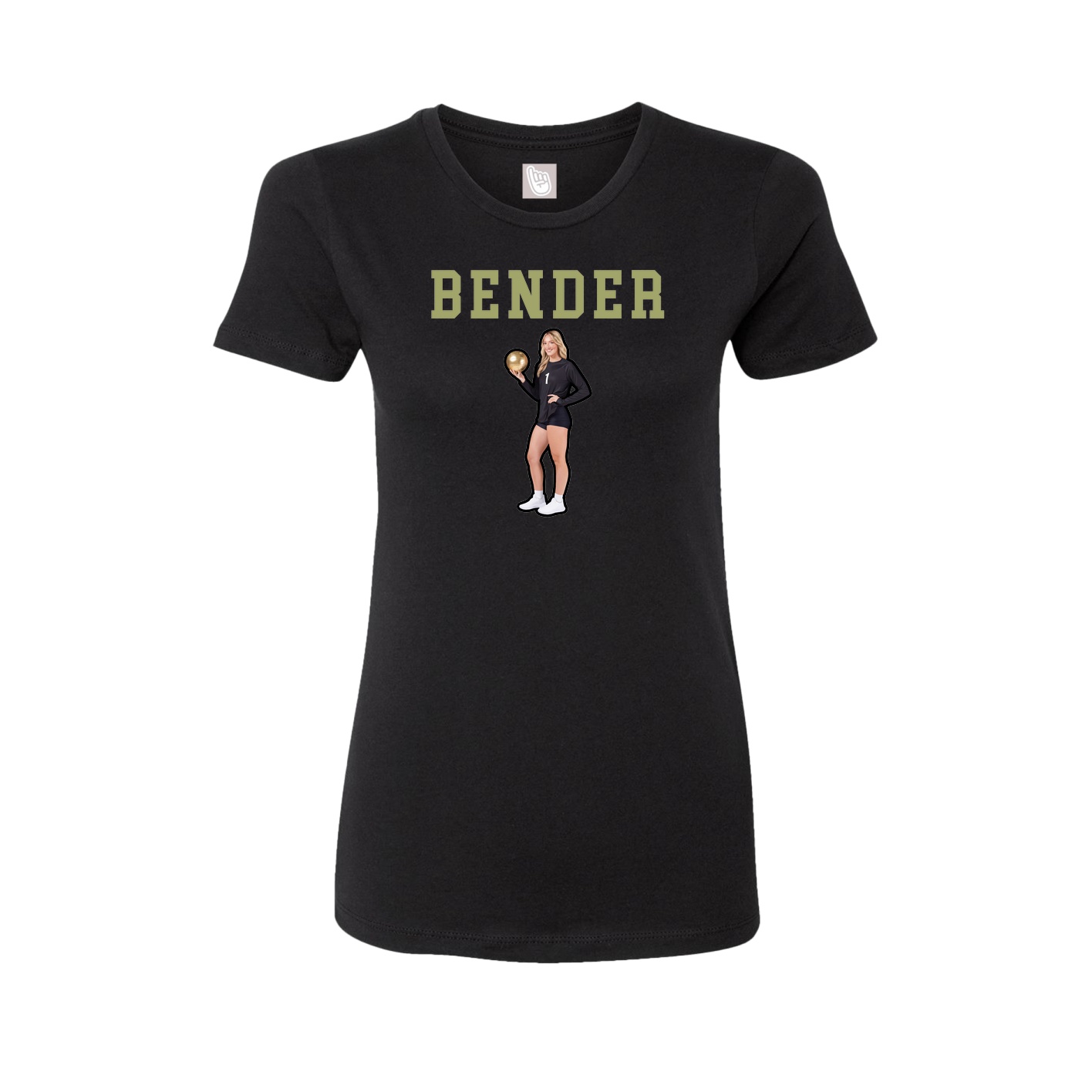 Fitted Women's Tee — Shirsey in Black