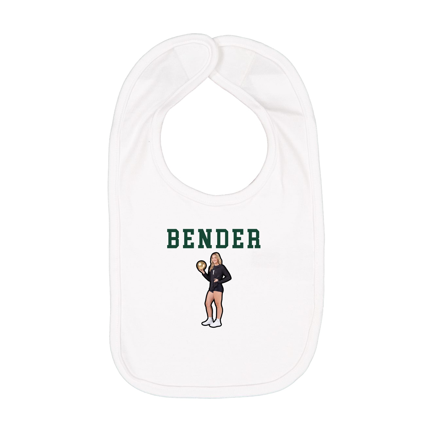Infant Bib — Shirsey in White