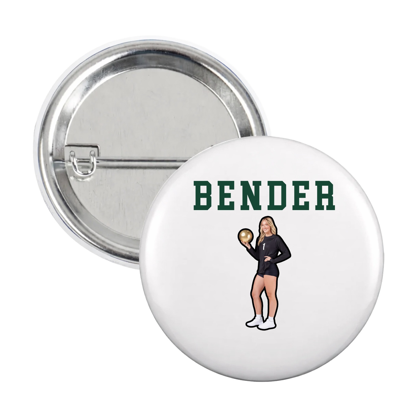 Game Day Button — Shirsey in White