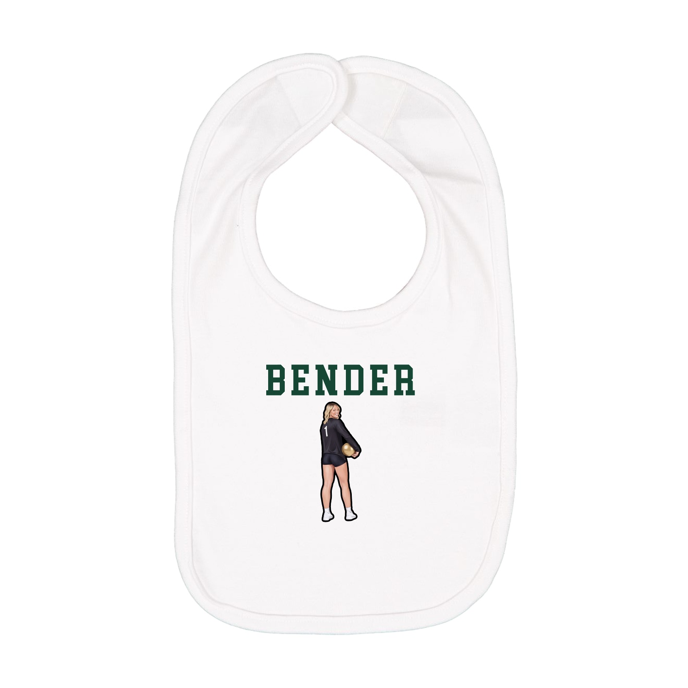 Infant Bib — Shirsey in White