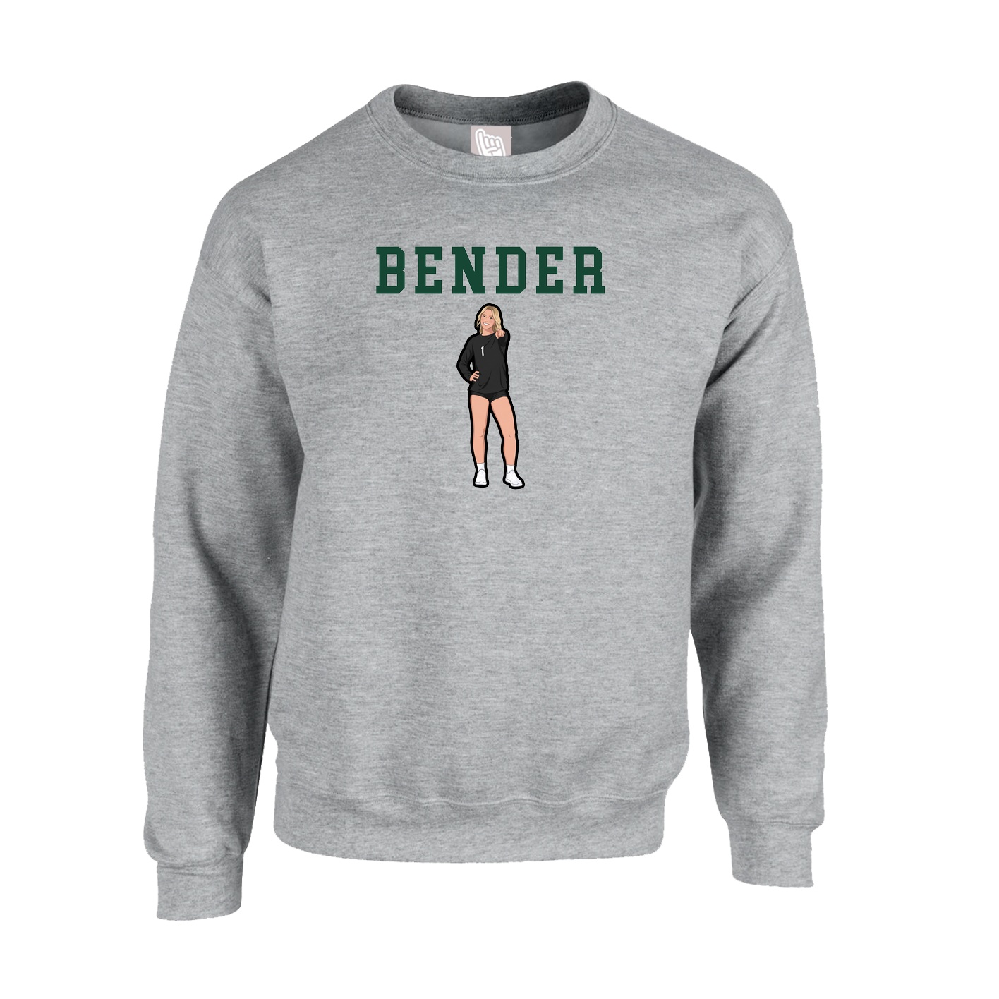 Fleece Crew — Shirsey in Grey