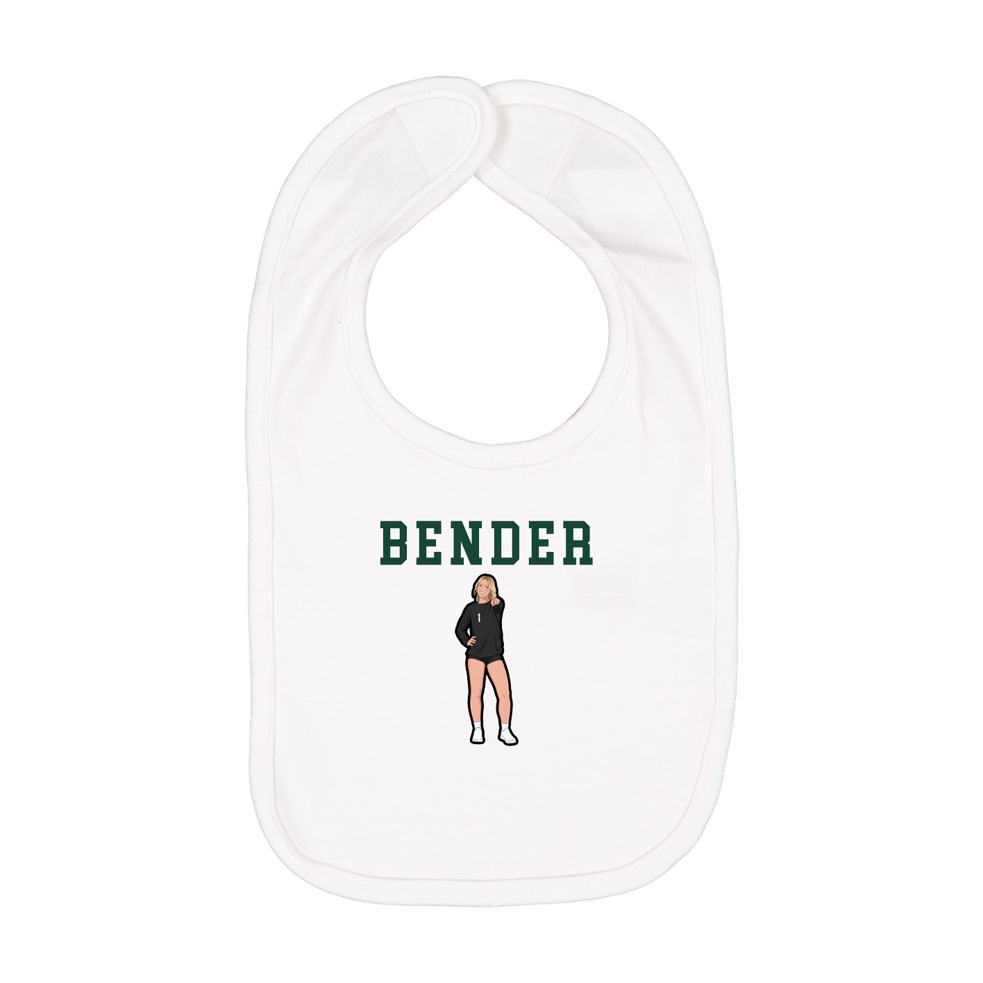 Infant Bib — Shirsey in White