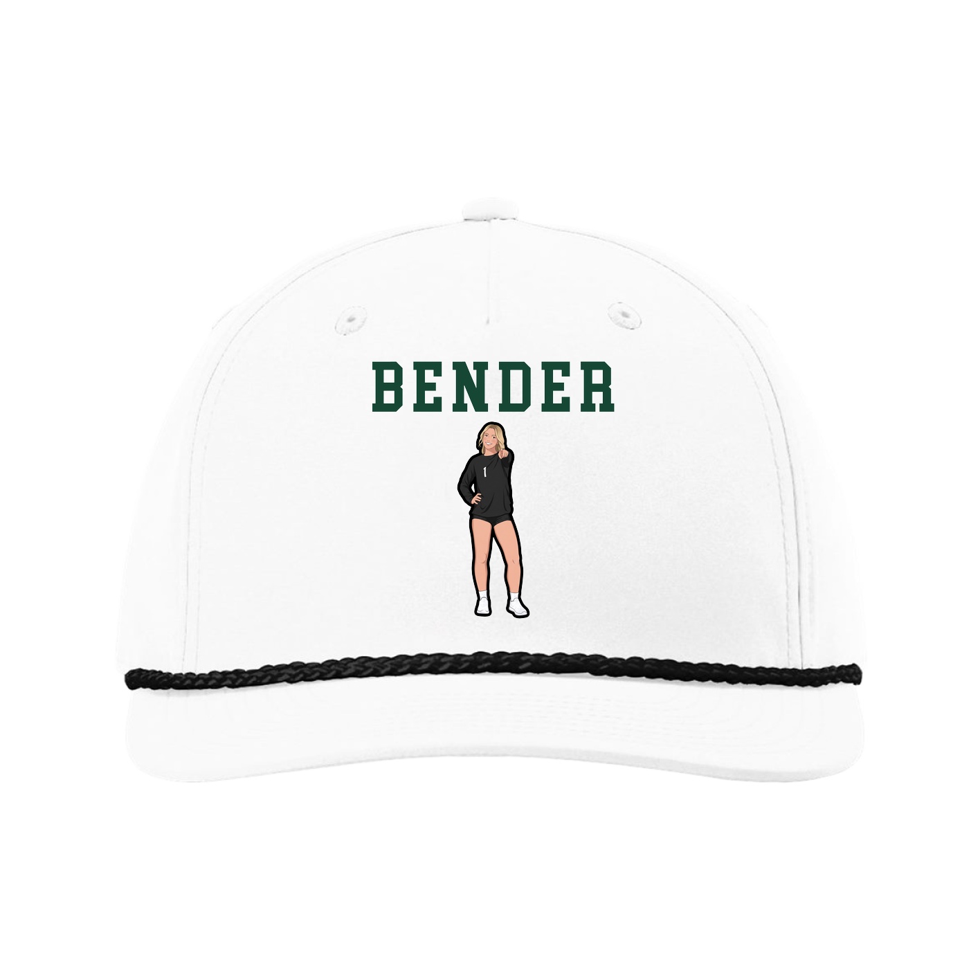 Five-Panel Classic Rope Cap — Shirsey in White