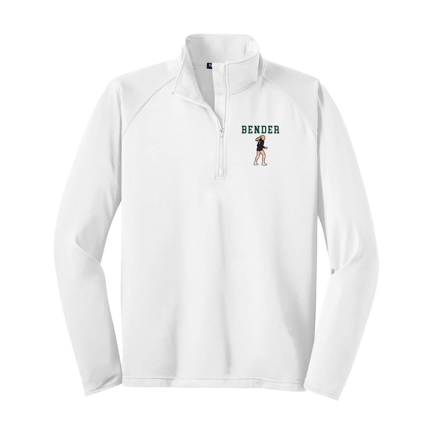 Q-Zip Pullover — Shirsey in White