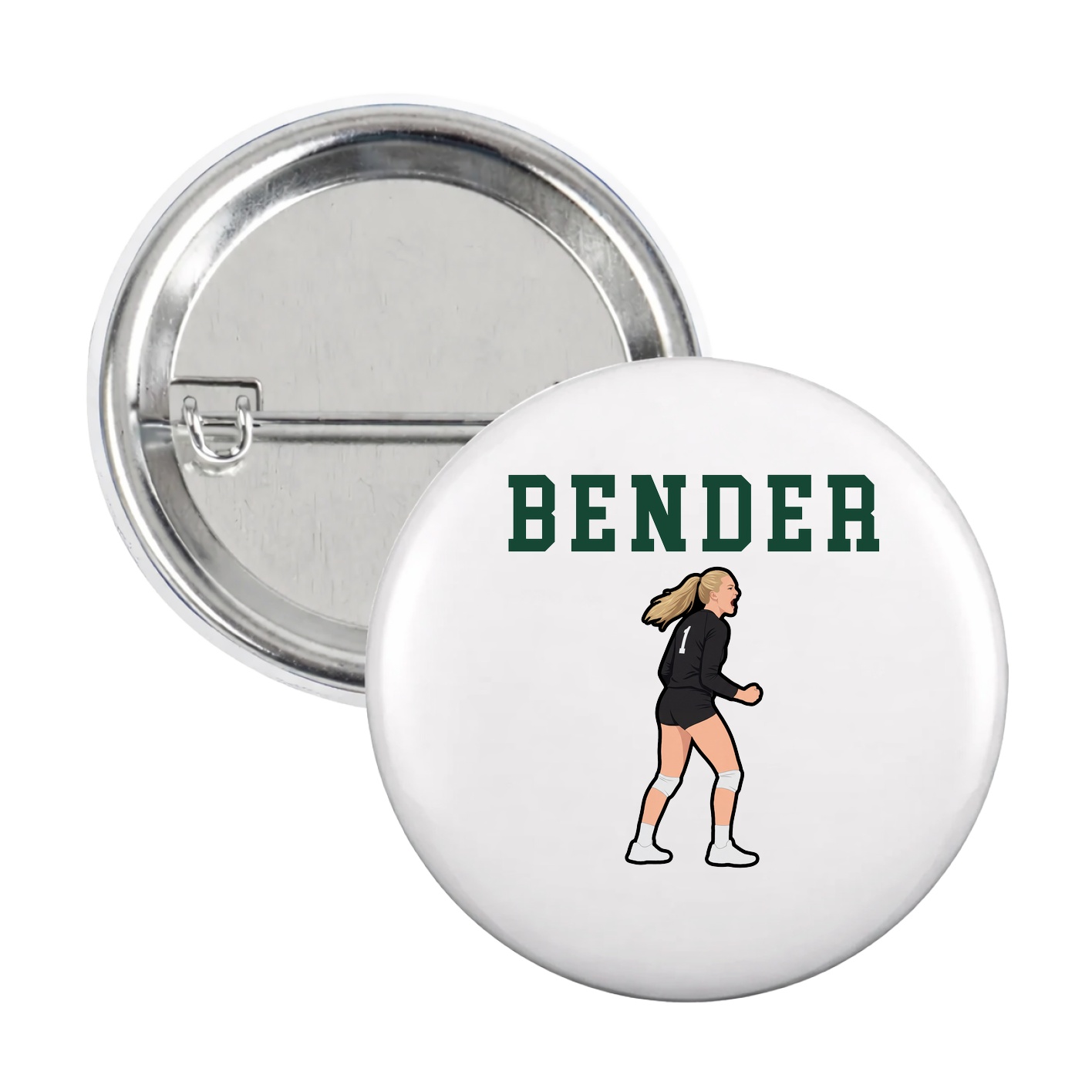 Game Day Button — Shirsey in White