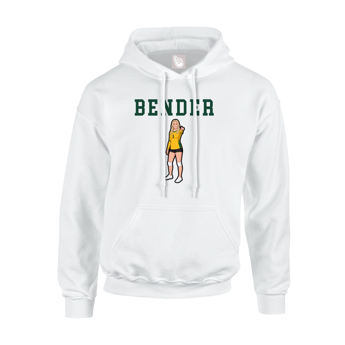 Hoodie — Shirsey in White