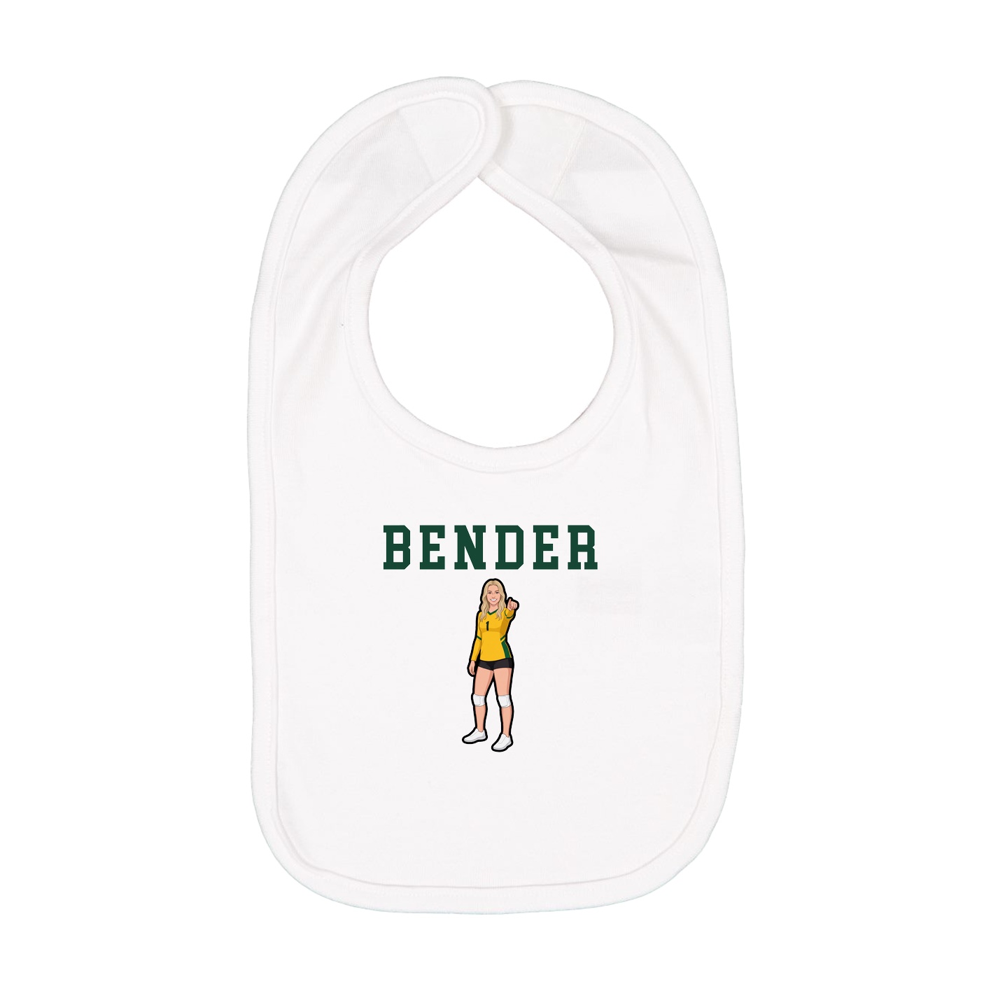 Infant Bib — Shirsey in White