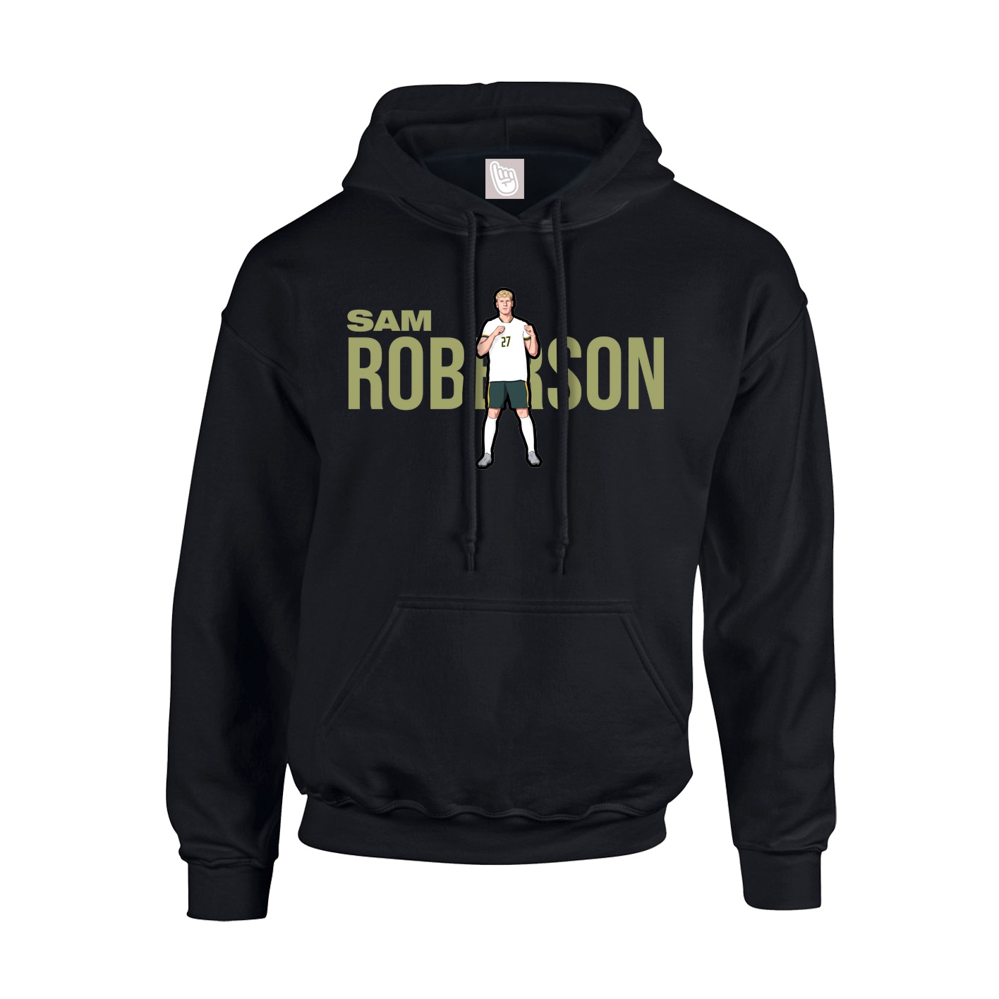 Youth Hoodie — Player Name in Black