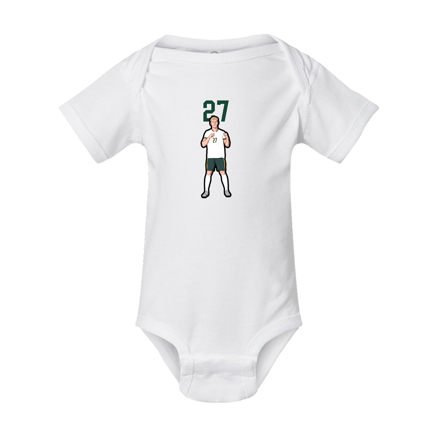 Baby Onesie — Number Top in White