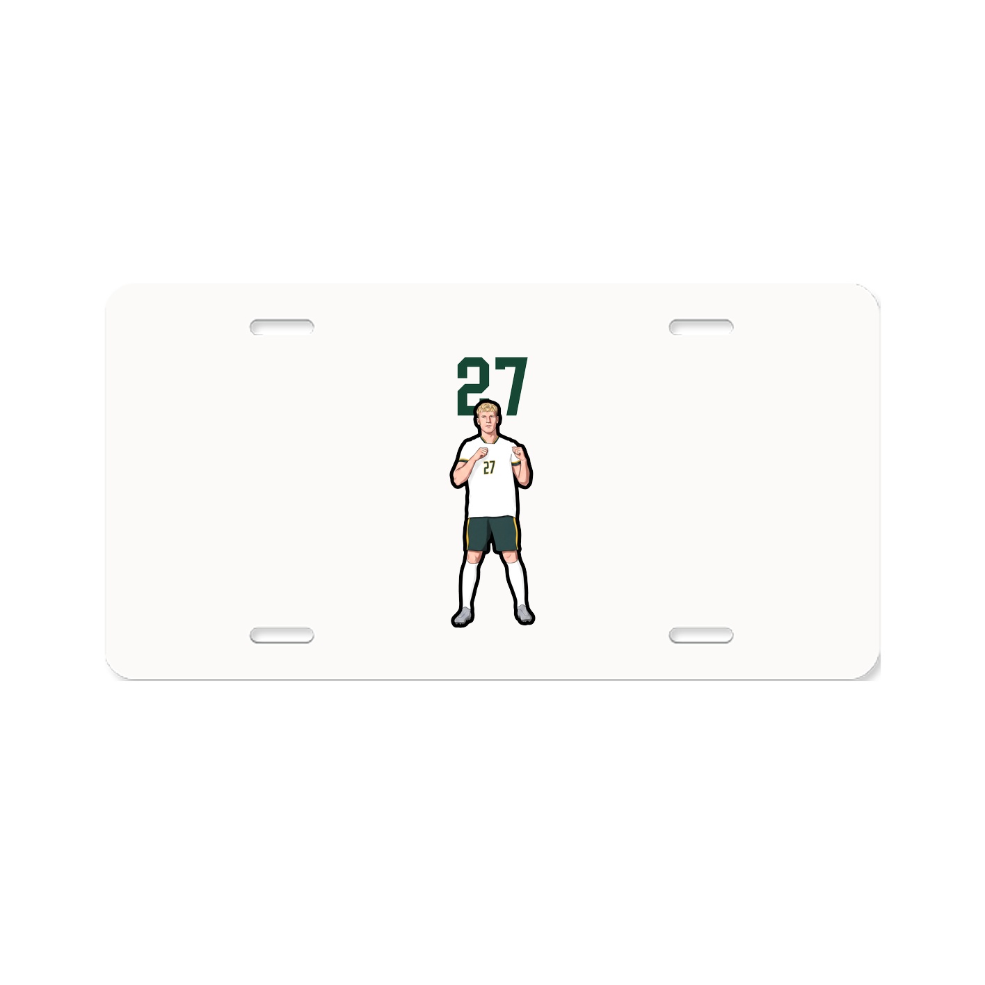 License Plate — Number Top in Classic