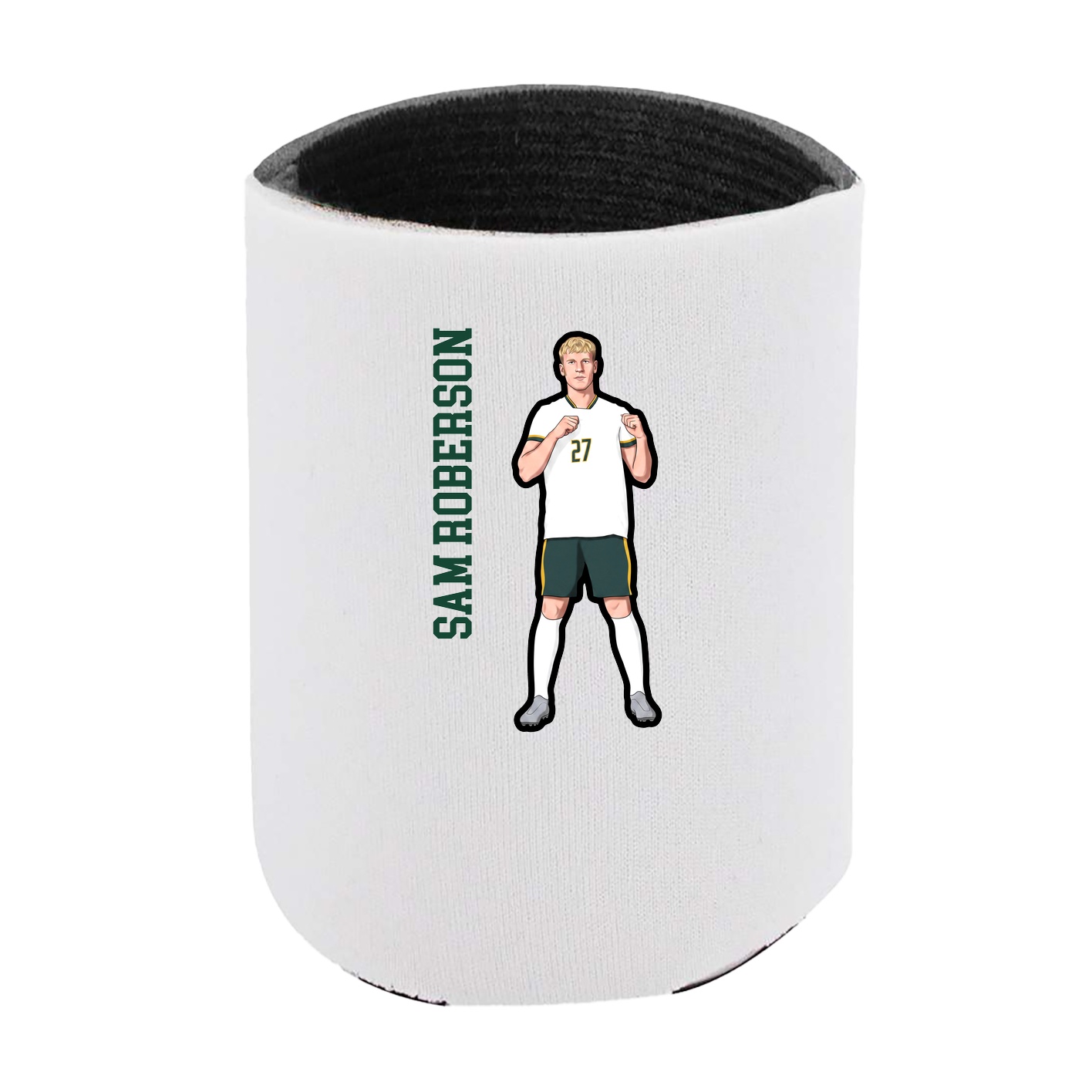 Can Holder — Name Vertical in White