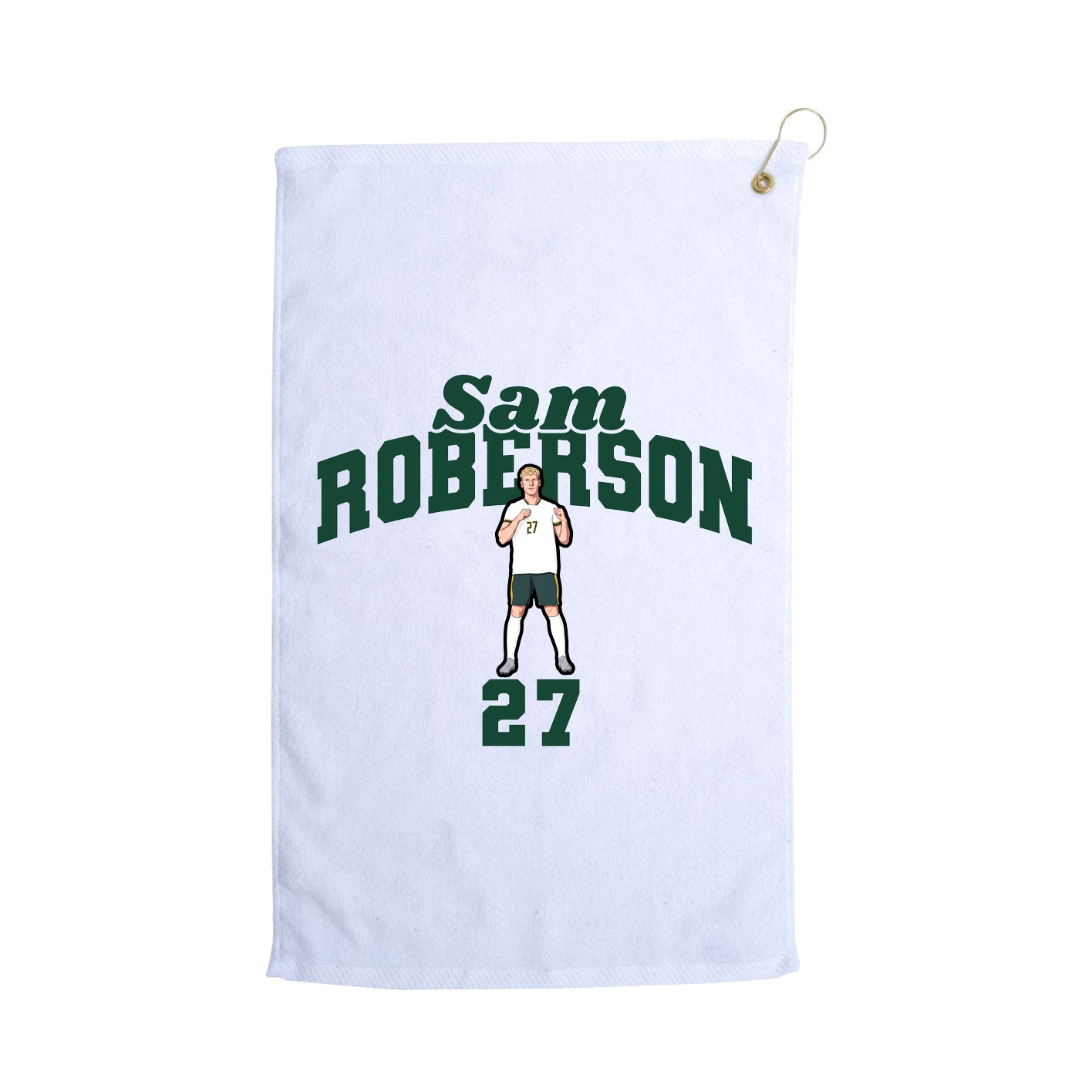 Golf Towel — Signature Arch in White