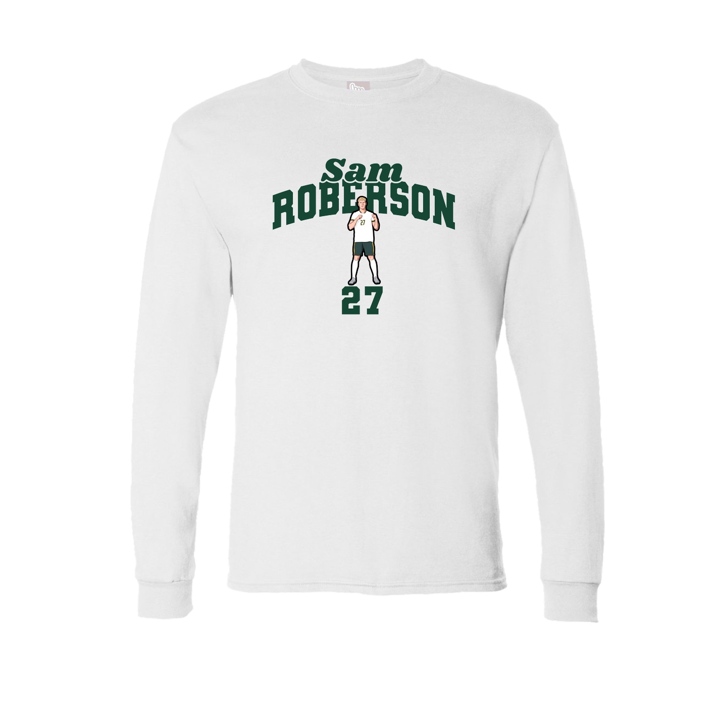 Long Sleeve Tee — Signature Arch in White