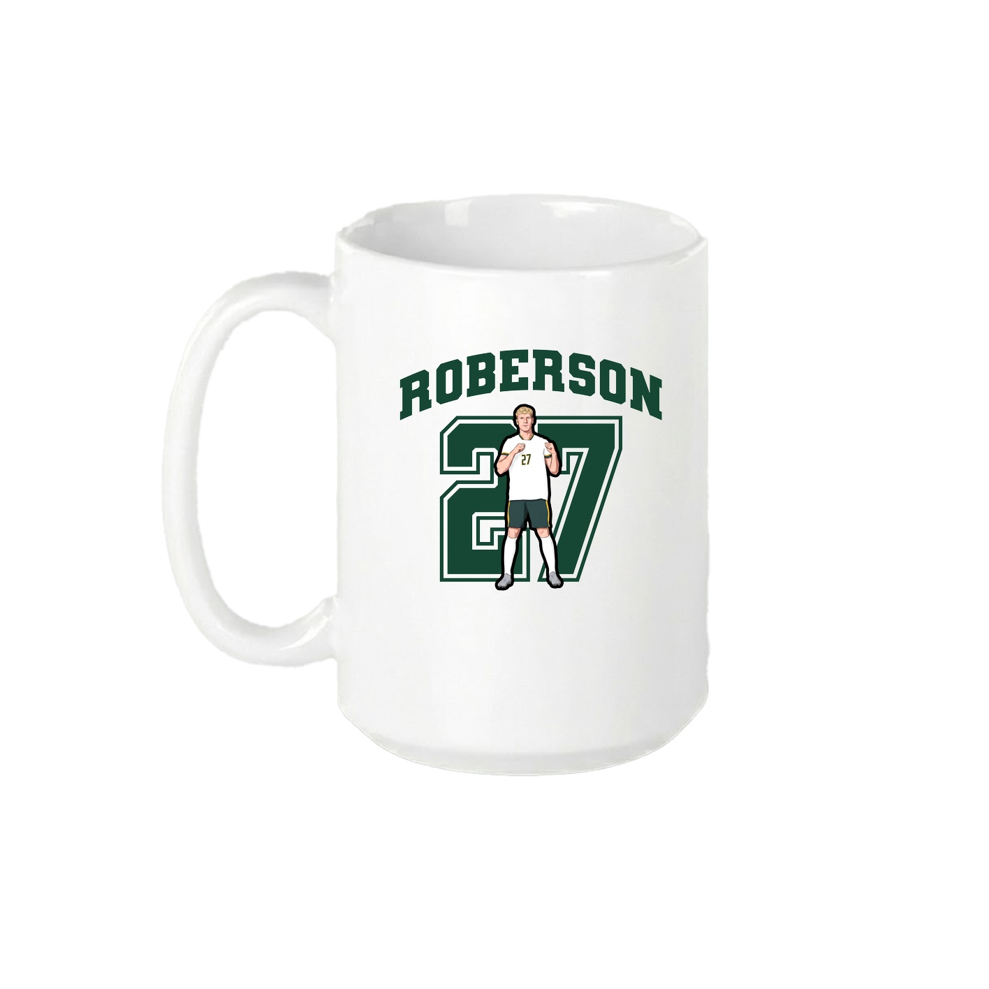 15oz Coffee Mug — Number in White