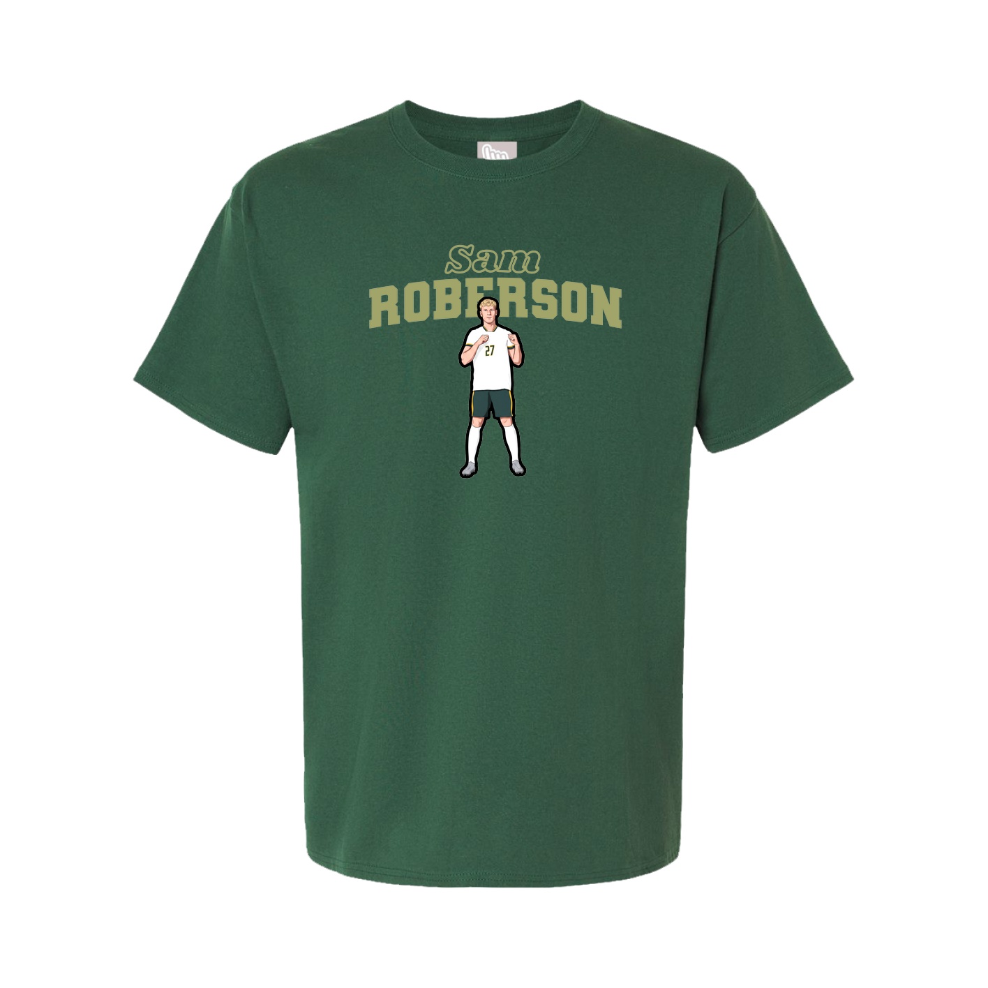 Youth Tee — Name Arch in Green
