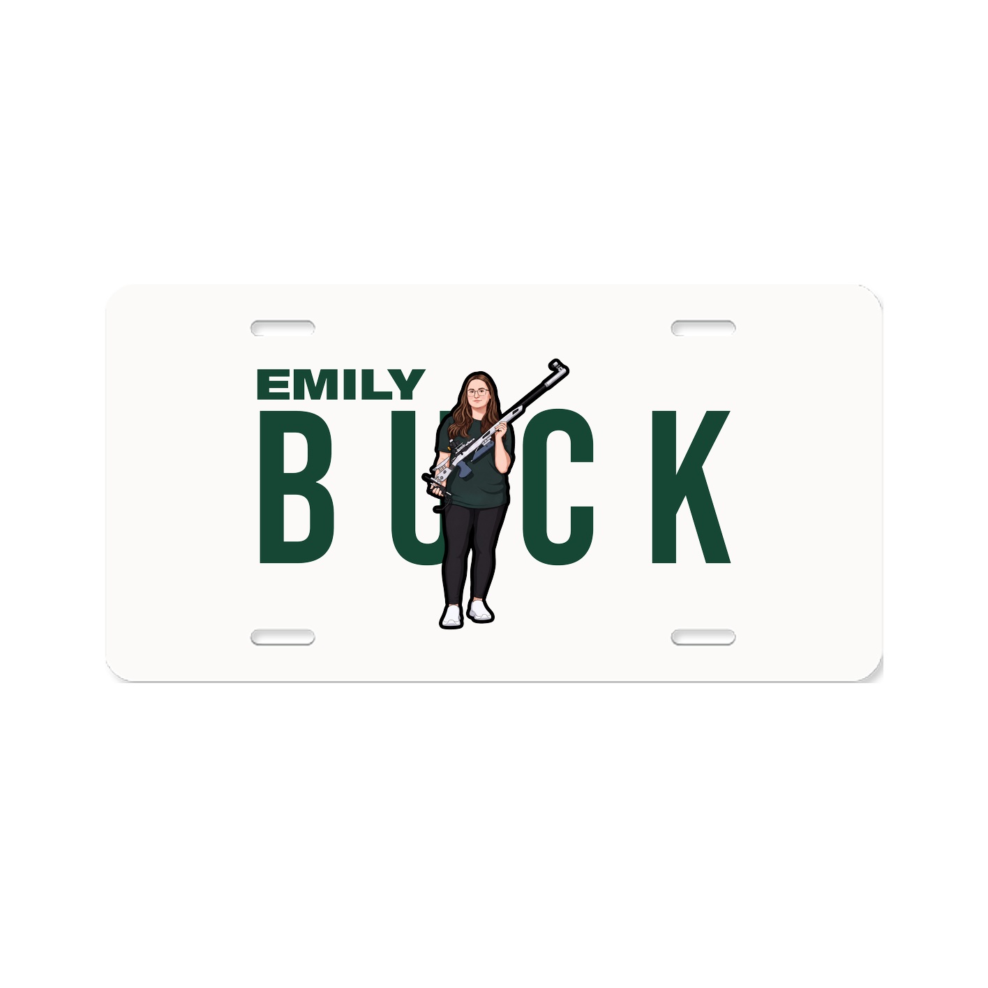 License Plate — Player Name in Classic