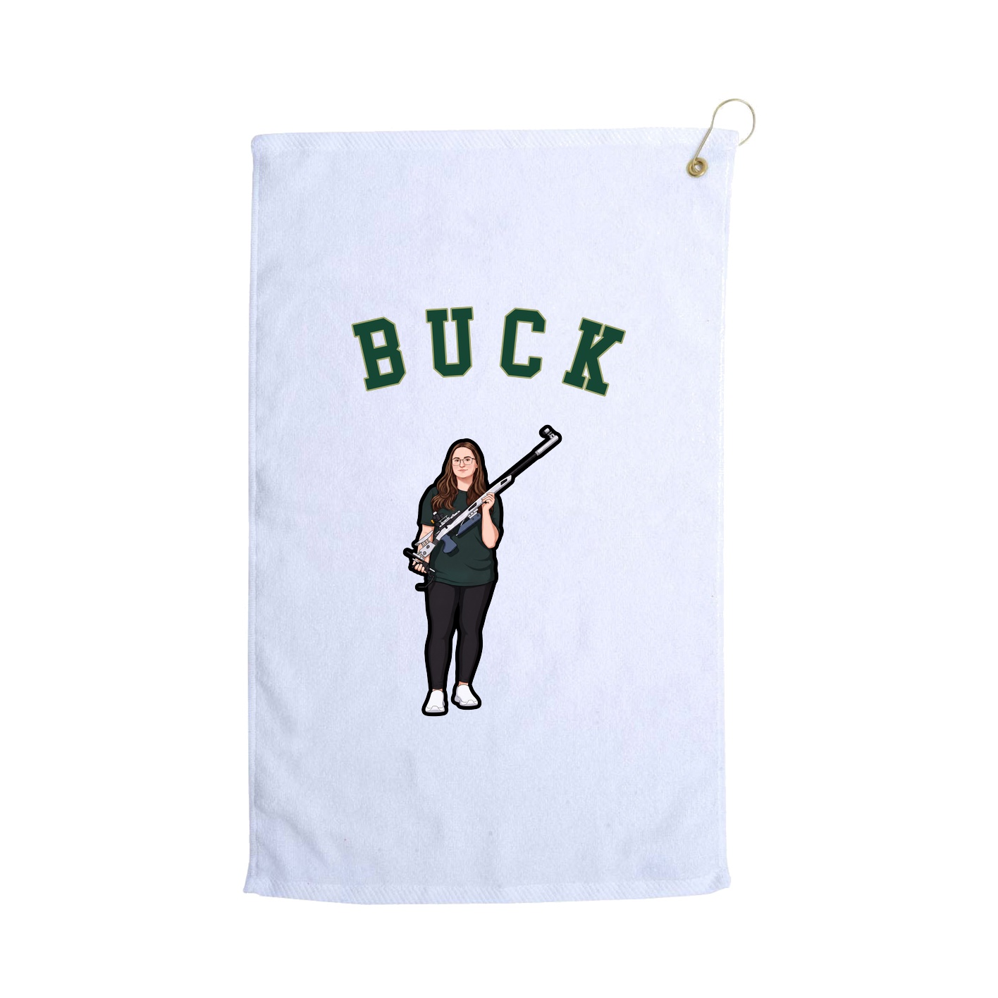 Golf Towel — Shirsey Arch in White