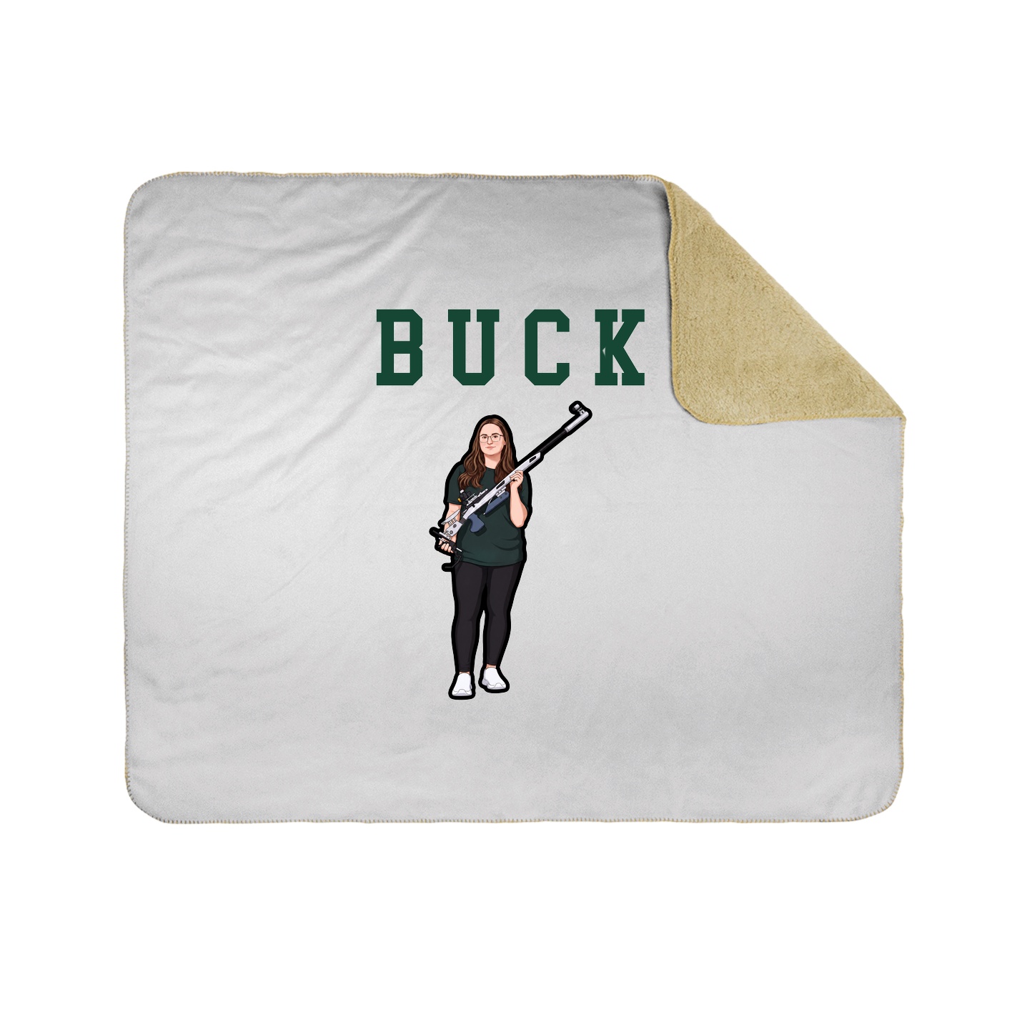 Throw Blanket — Shirsey in White