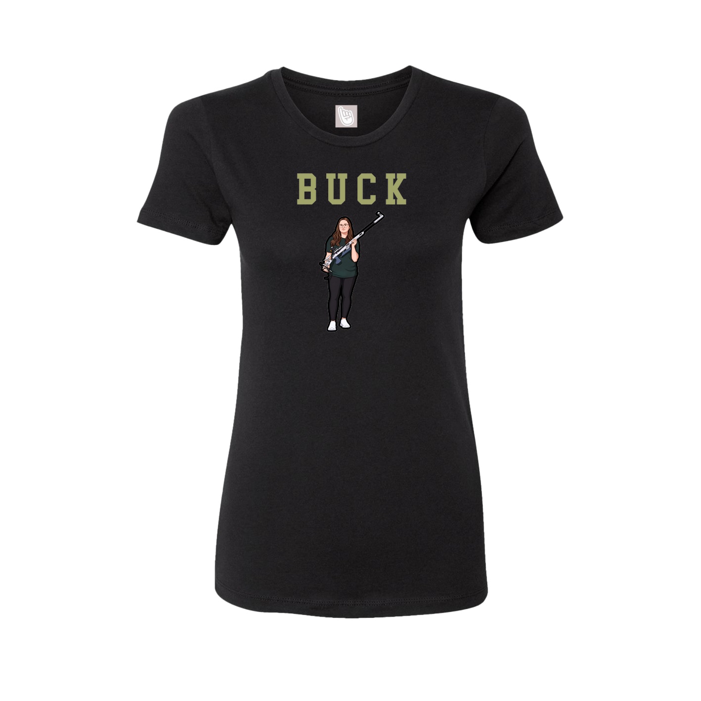 Fitted Women's Tee — Shirsey in Black
