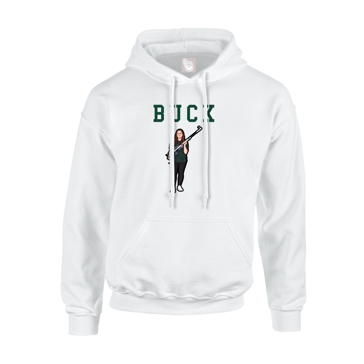 Youth Hoodie — Shirsey in White
