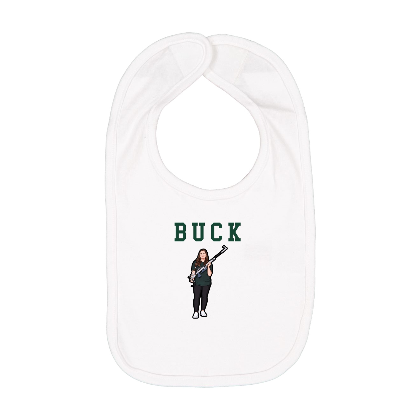 Infant Bib — Shirsey in White
