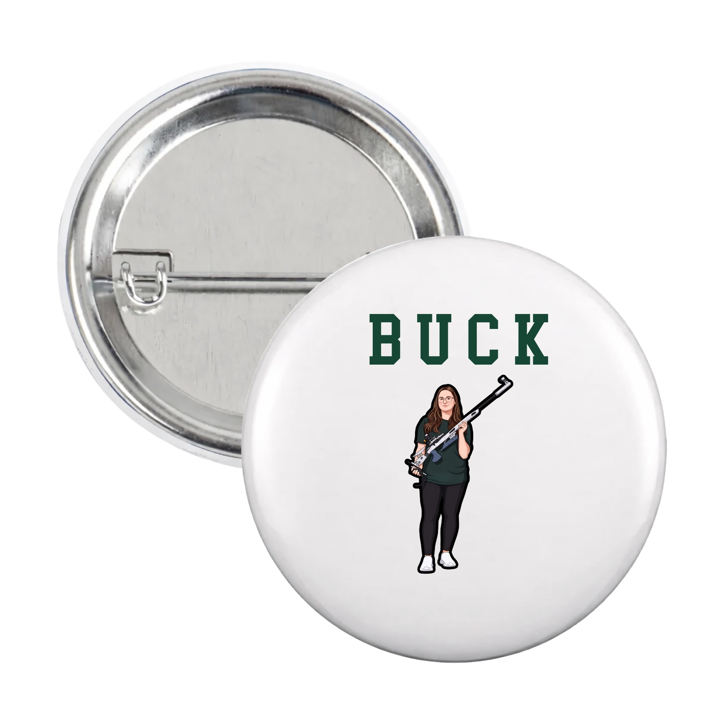 Game Day Button — Shirsey in White