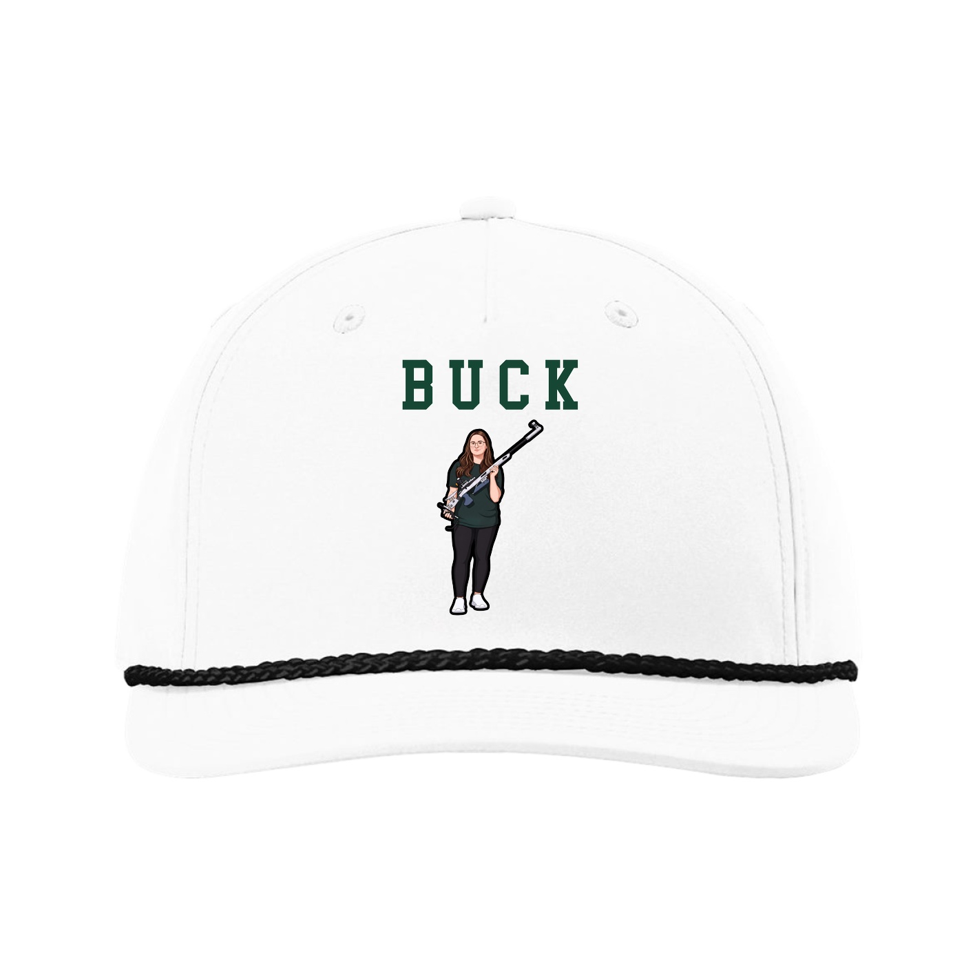 Five-Panel Classic Rope Cap — Shirsey in White