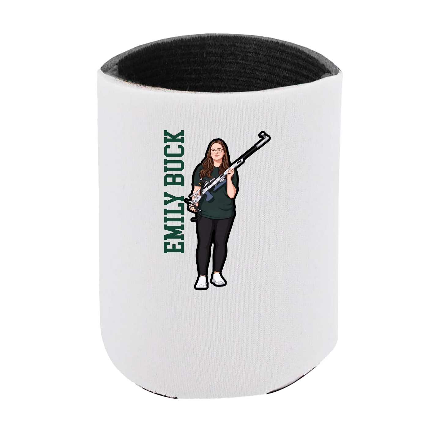 Can Holder — Name Vertical in White