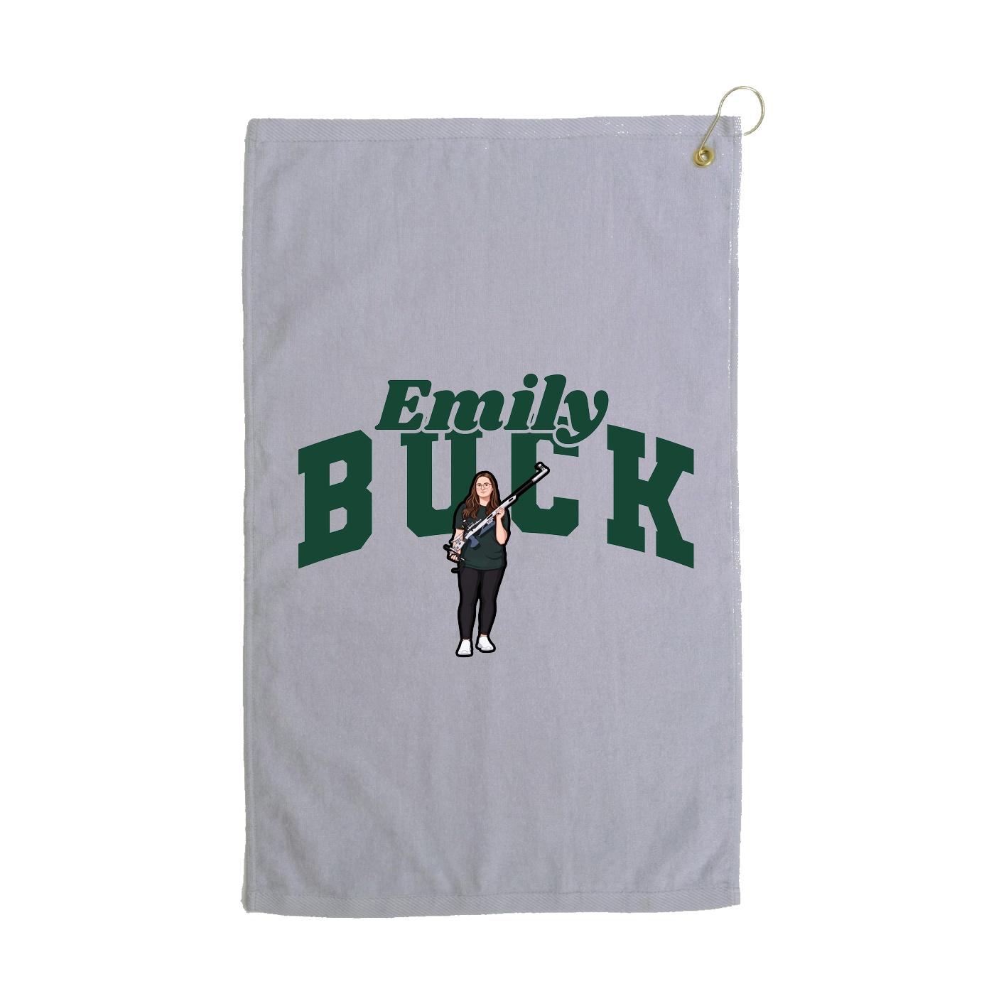 Golf Towel — Signature Arch in Grey
