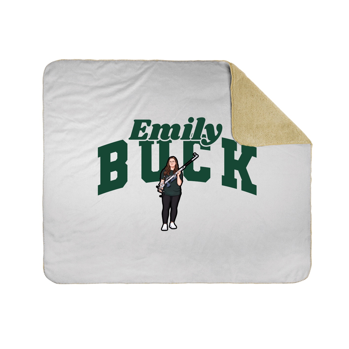 Throw Blanket — Signature Arch in White