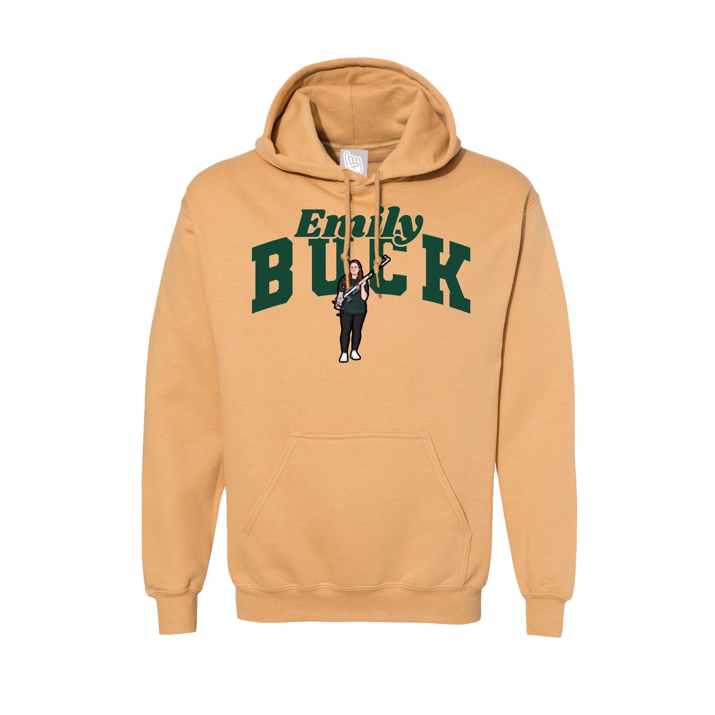 Hoodie — Signature Arch in Vegas Gold