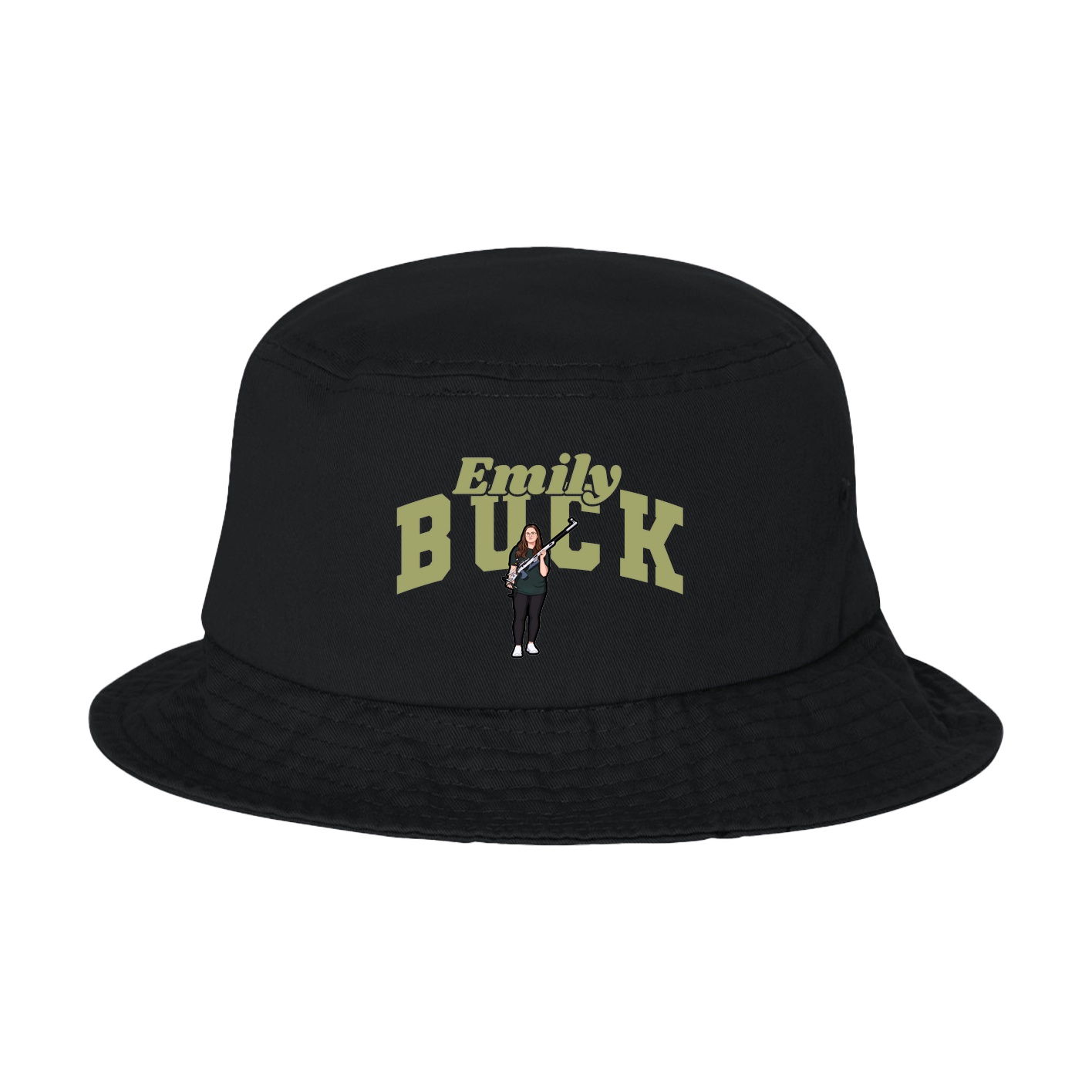 Bucket Cap — Signature Arch in Black