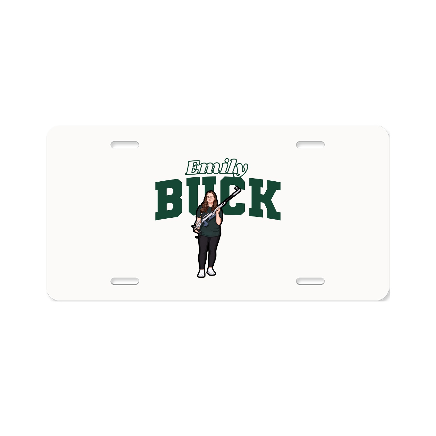 License Plate — Name Arch in Classic