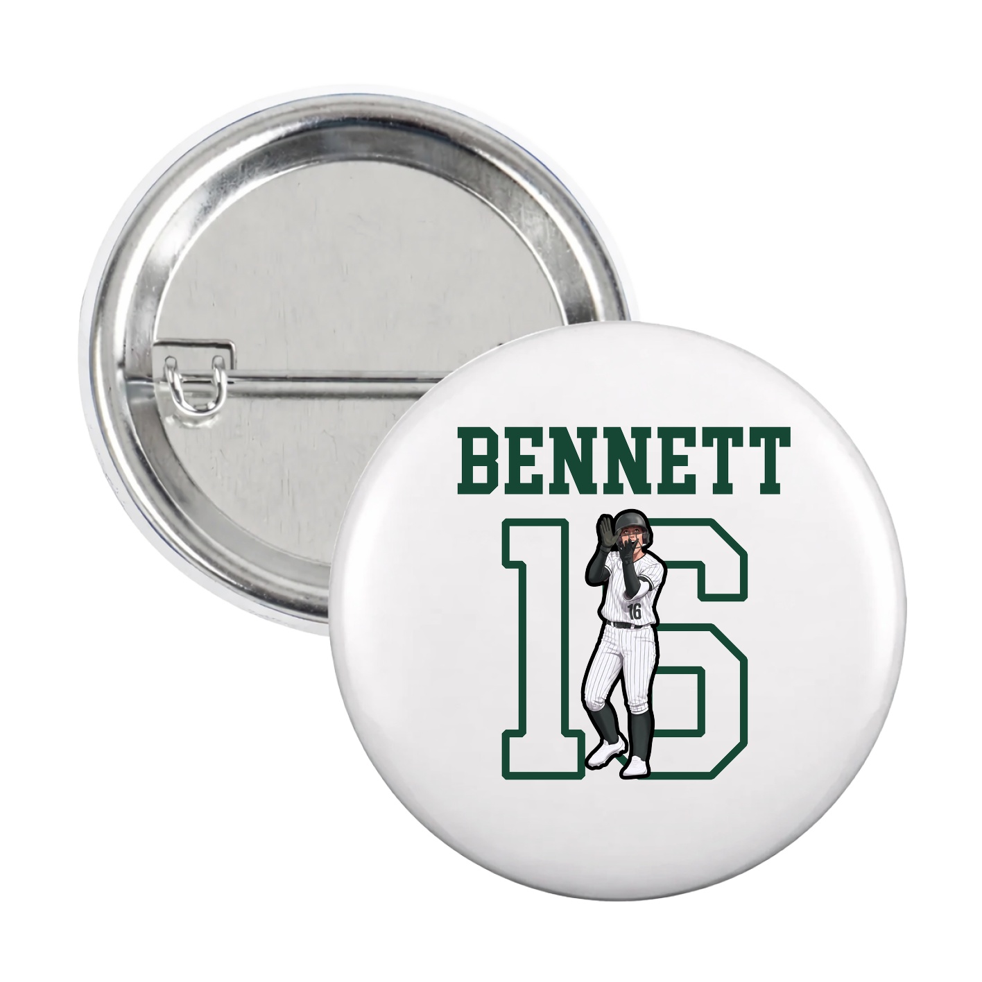 Game Day Button — Shirsey in White