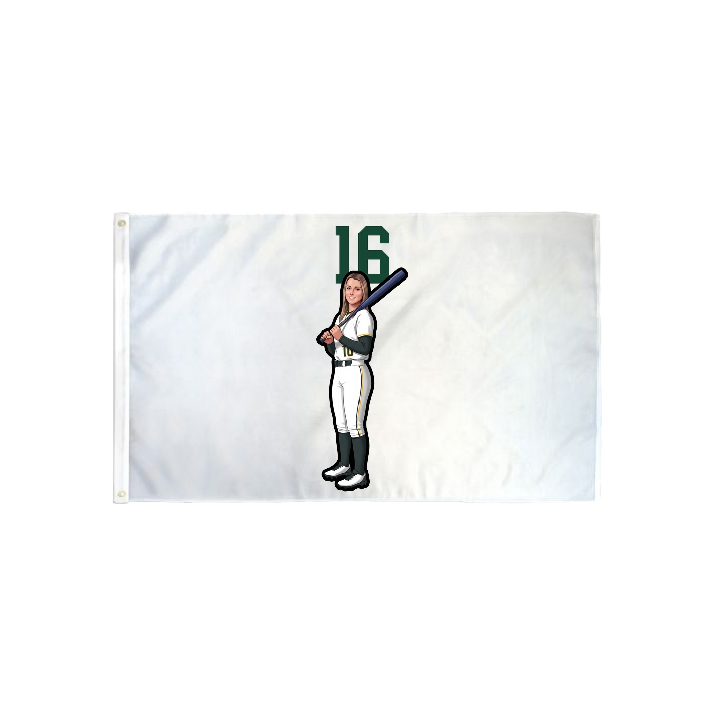 3x5 Flag — Number Top in Classic