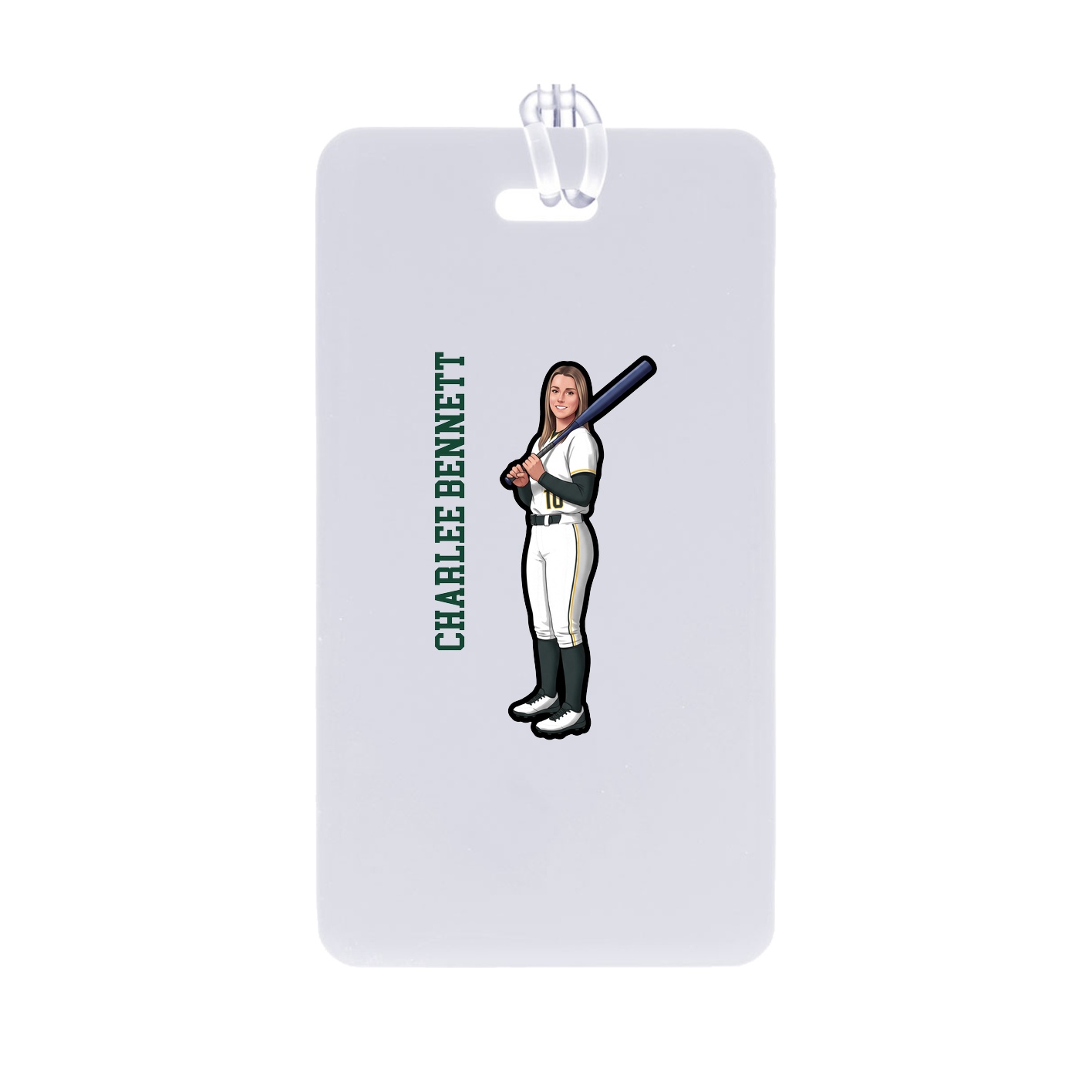 Bag Tag — Name Vertical in Classic