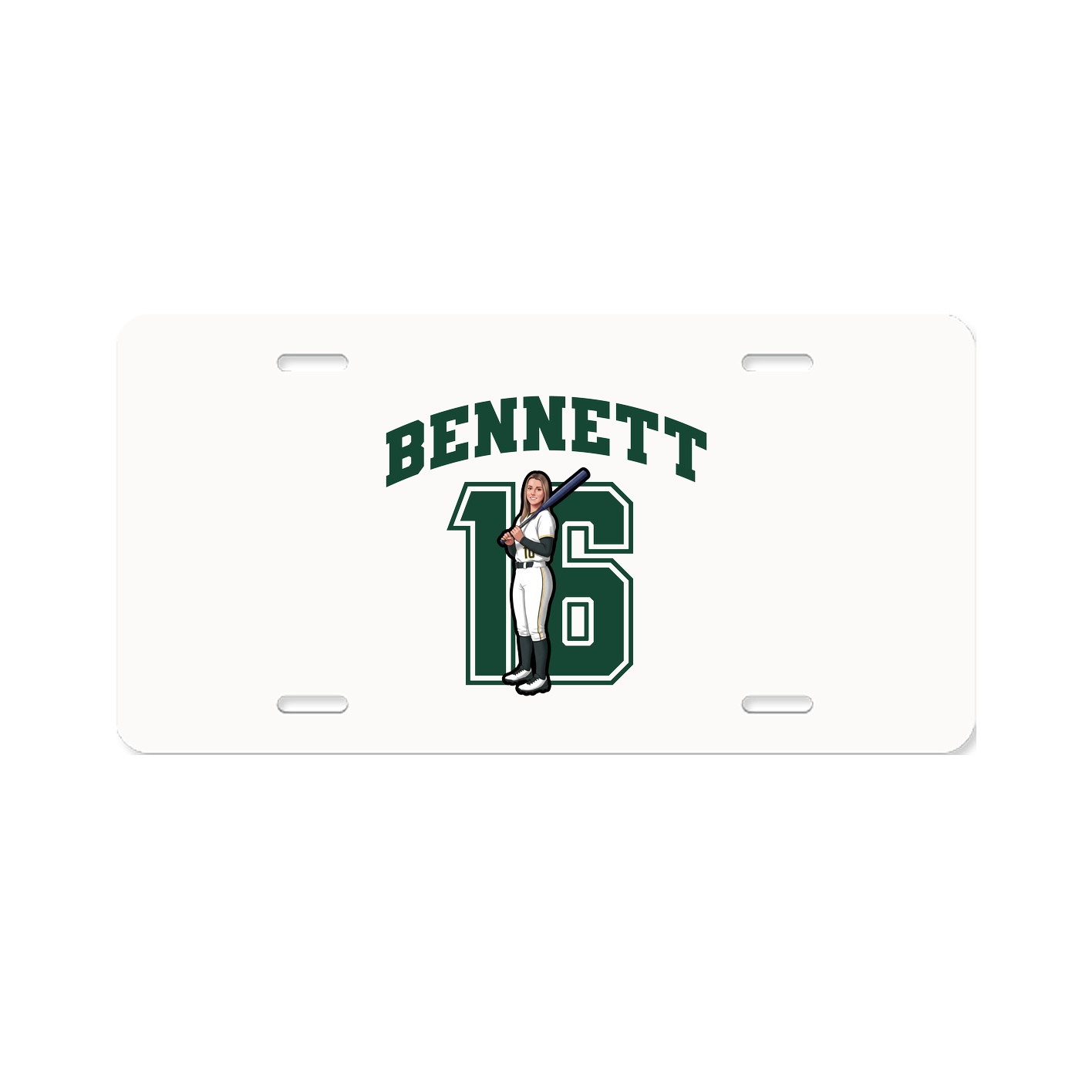 License Plate — Number in Classic