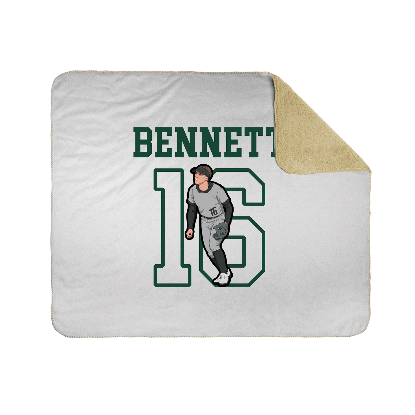 Throw Blanket — Shirsey in White