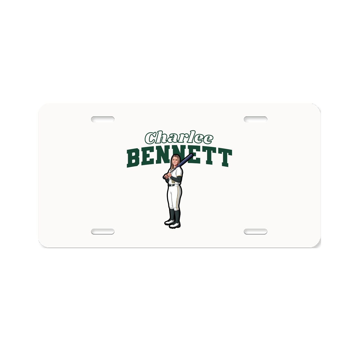 License Plate — Name Arch in Classic