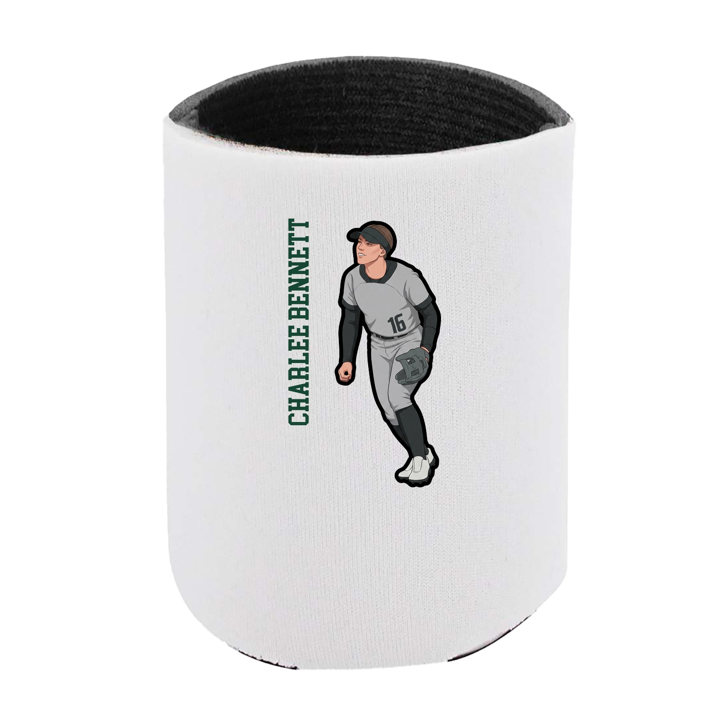 Can Holder — Name Vertical in White