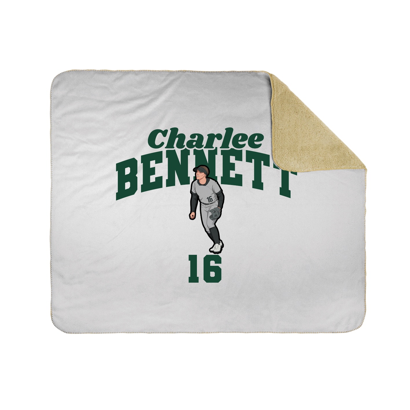 Throw Blanket — Signature Arch in White