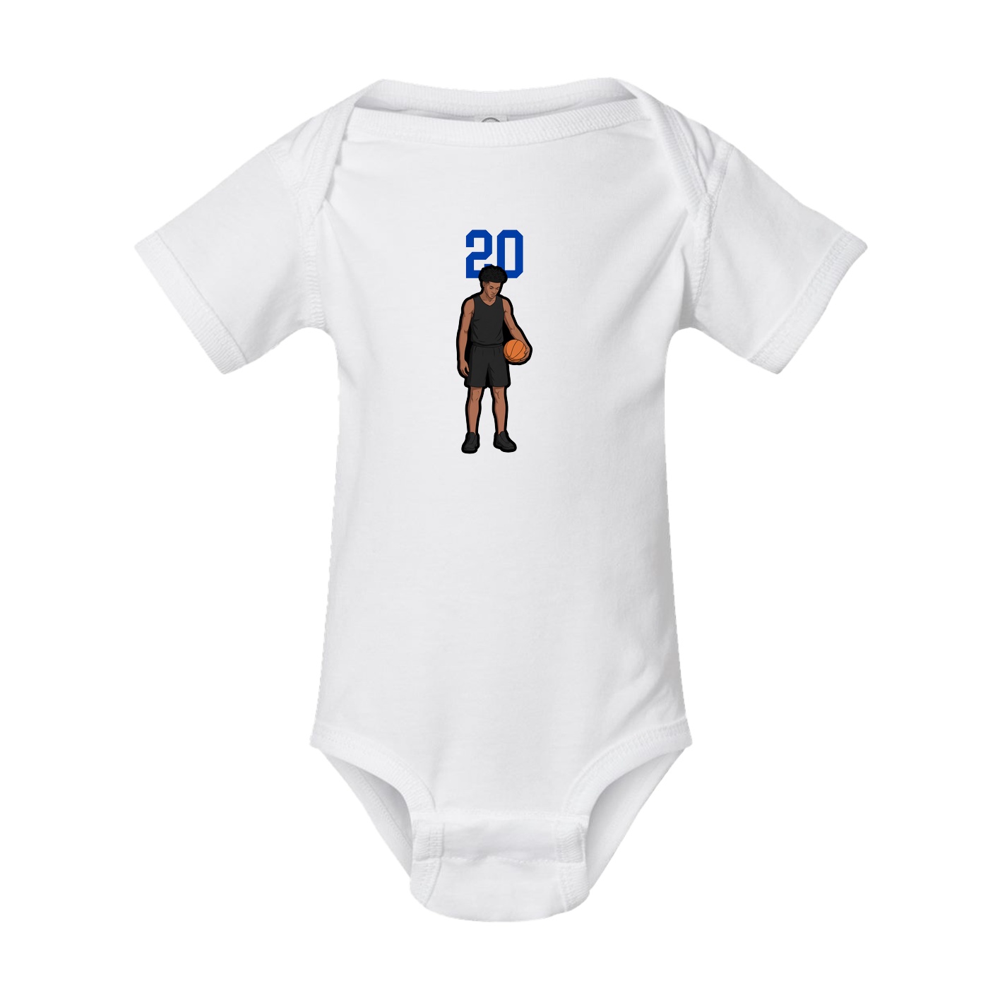 Baby Onesie — Number Top in White