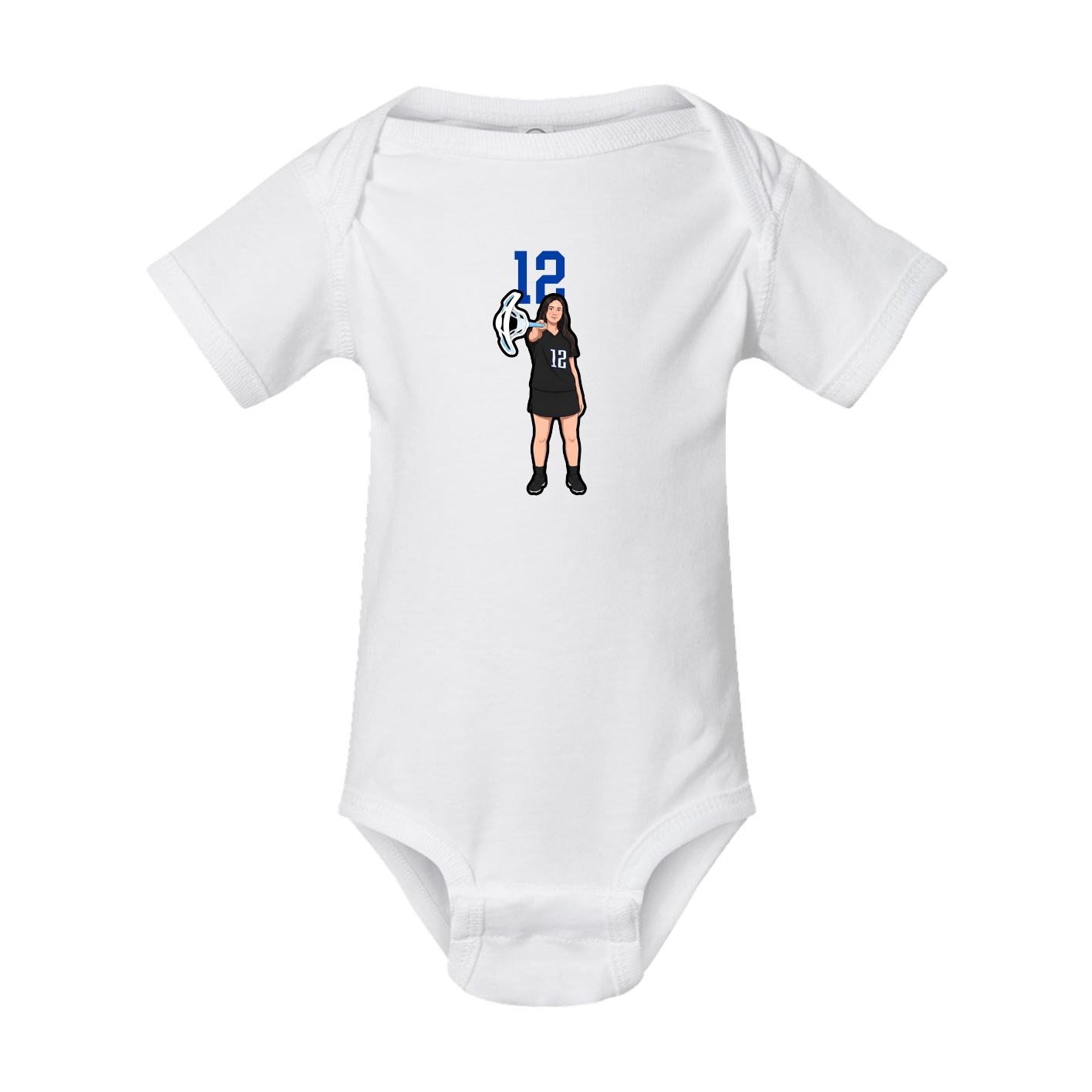 Baby Onesie — Number Top in White