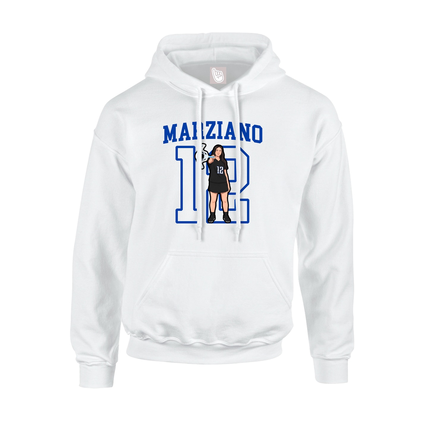 Hoodie — Shirsey in White
