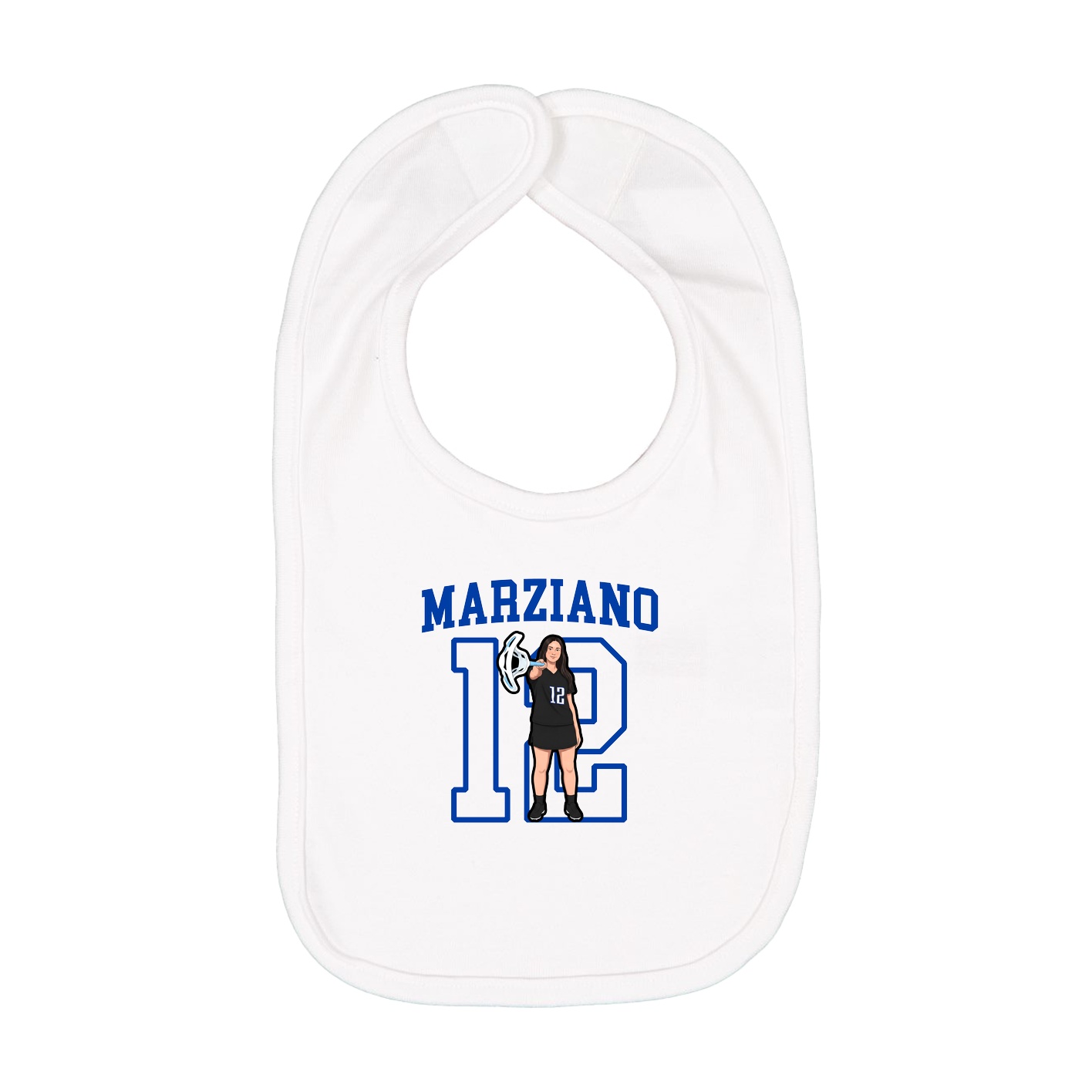 Infant Bib — Shirsey in White