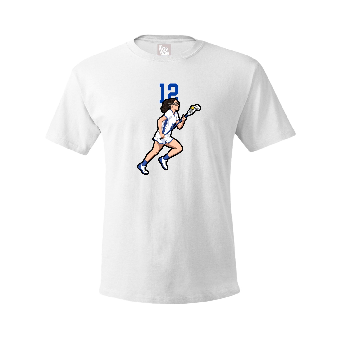 Youth Tee — Number Top in White